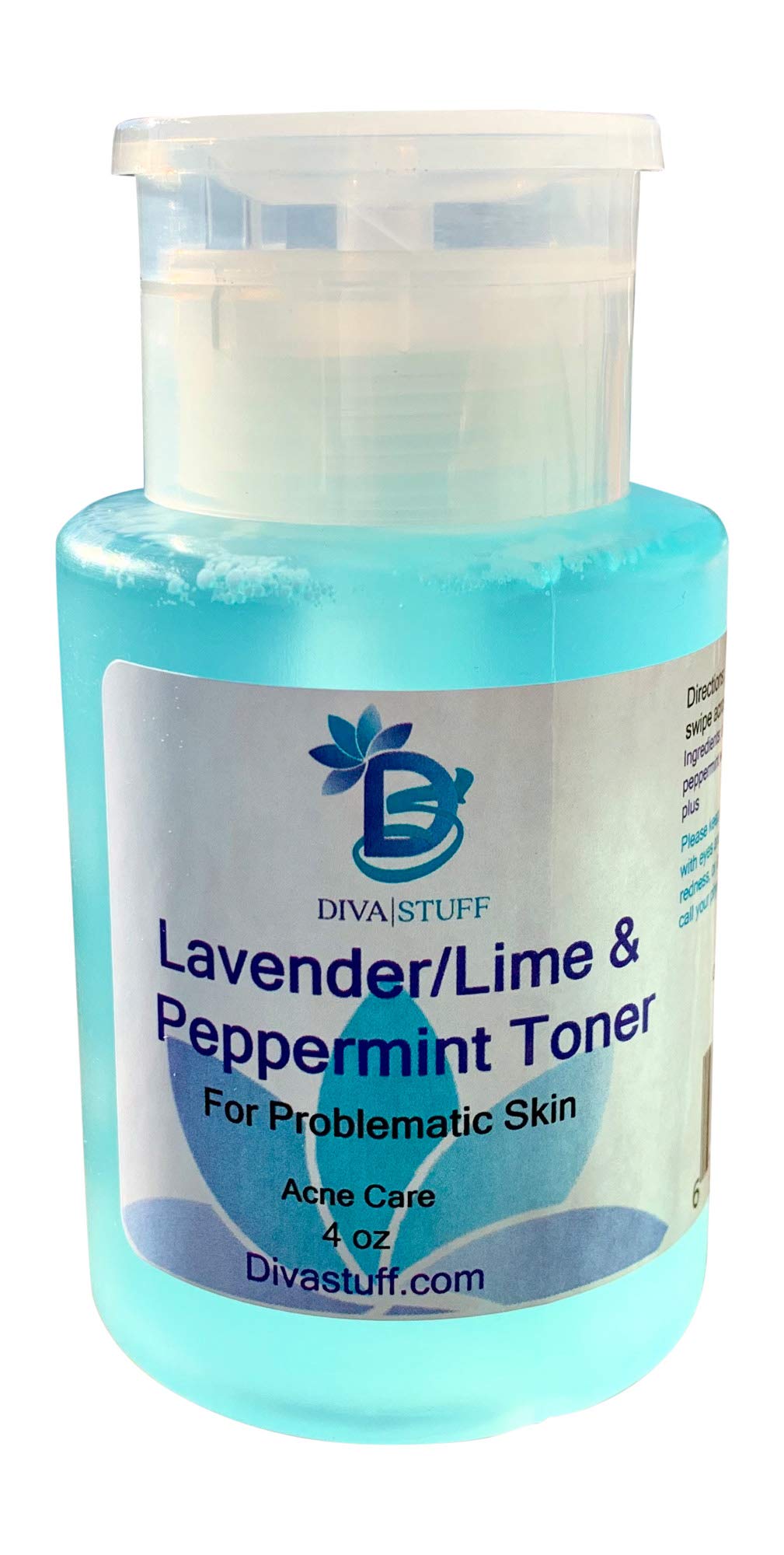 Lavender/Lime & Peppermint Toner- for Problematic Skin by Diva Stuff, 4oz