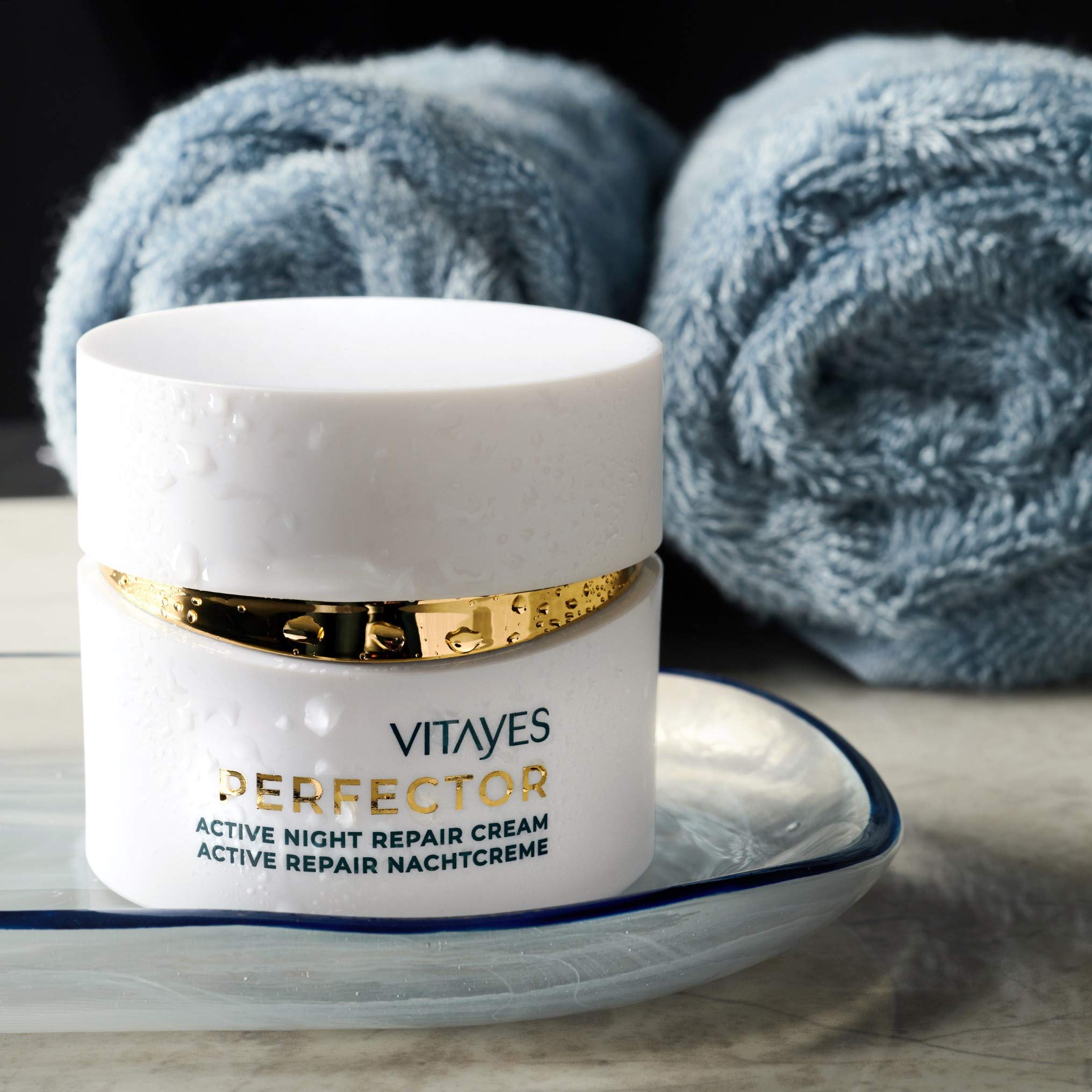 VITAYES Moisturizing Night Cream for Face with Vitamin C for Dark Spots, Fine Lines, Wrinkles, Even Tone and Acne Scar Removal,