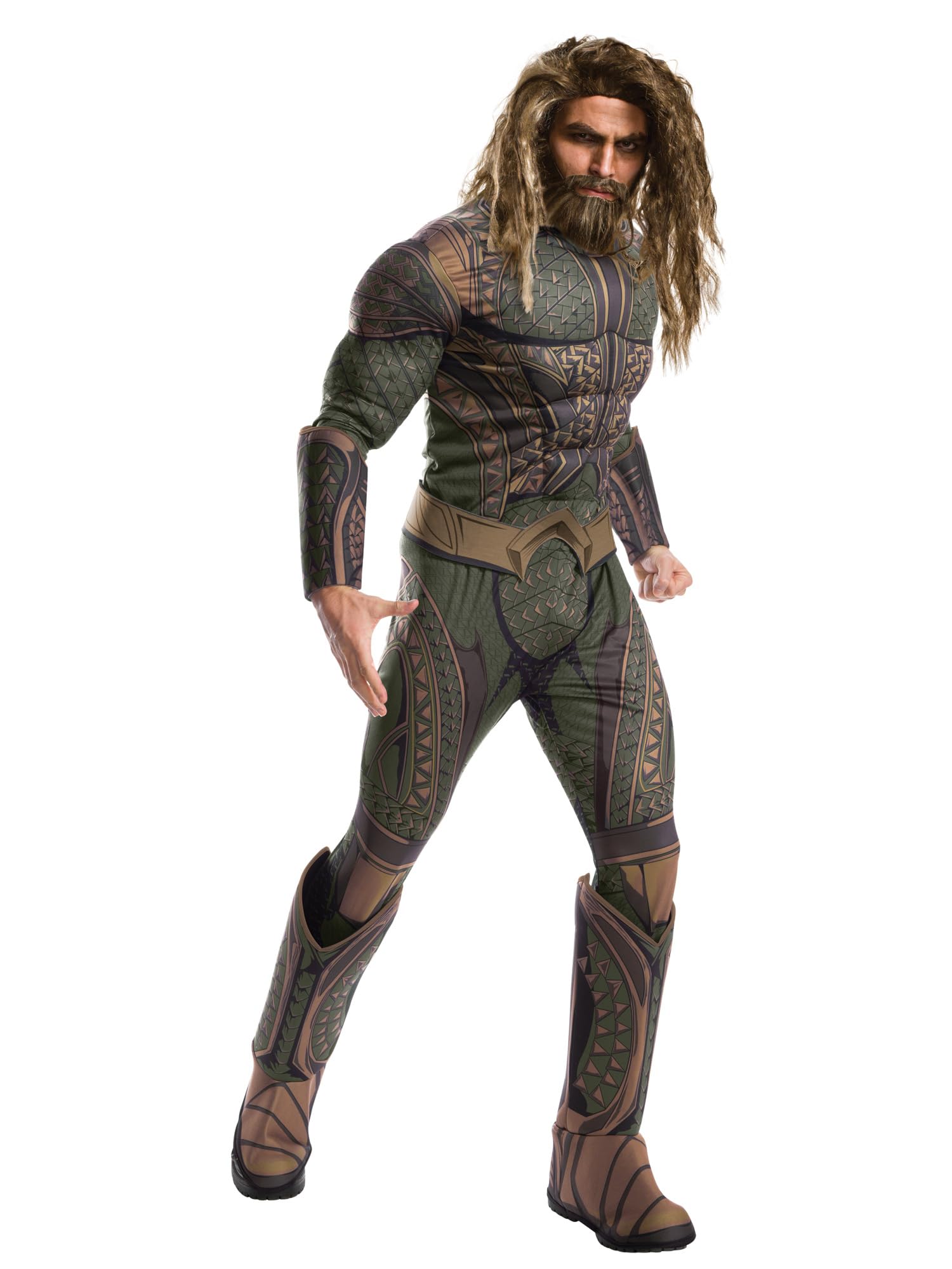 Rubie's mens Justice League Aquaman Beard and Costume Wig, As Shown, One Size US