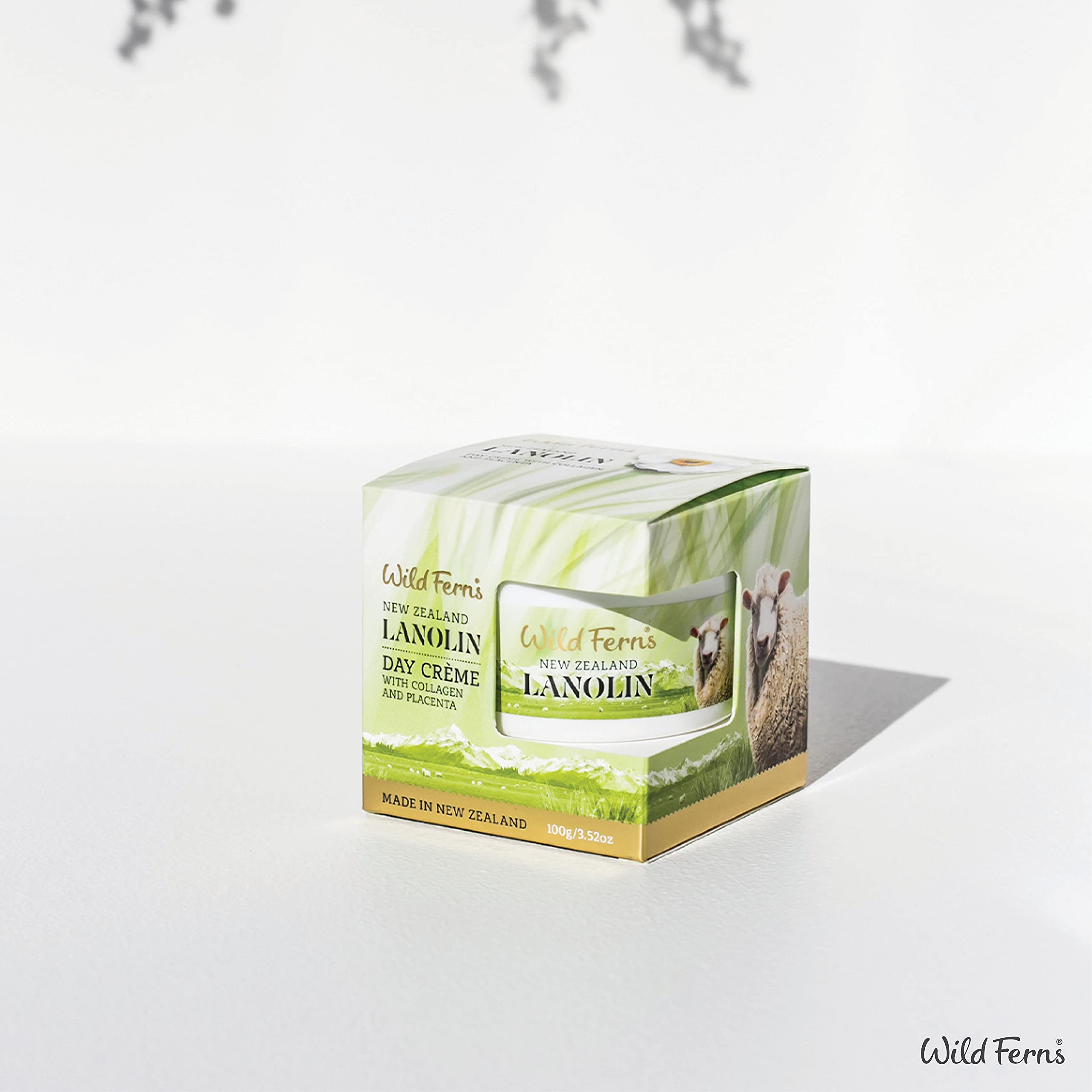 Wild Ferns Lanolin Day Crame With Collagen And Placenta, 98% Natural, 100 Grams