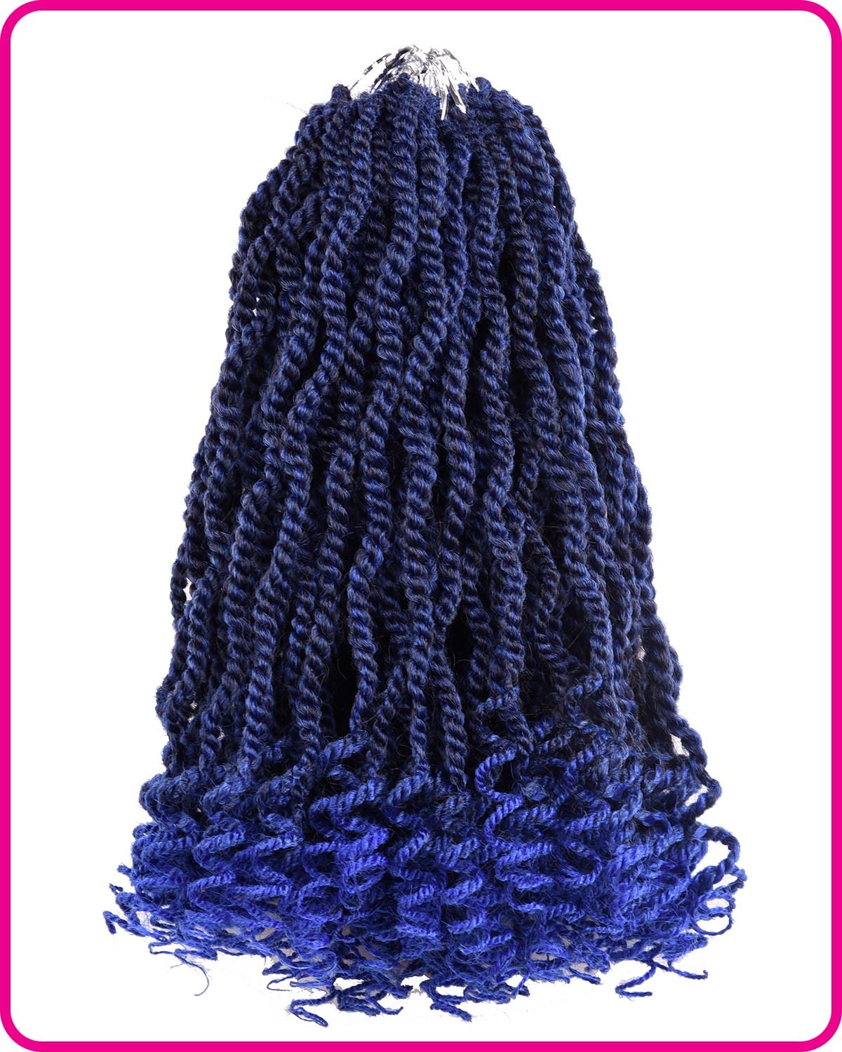 Crochet Hair Senegalese Twist 12 Inch 6 Packs Ombre Braids Crochet Hair Pre-Twisted Kids Crochet Hair Pre-Lopped Small Crochet H