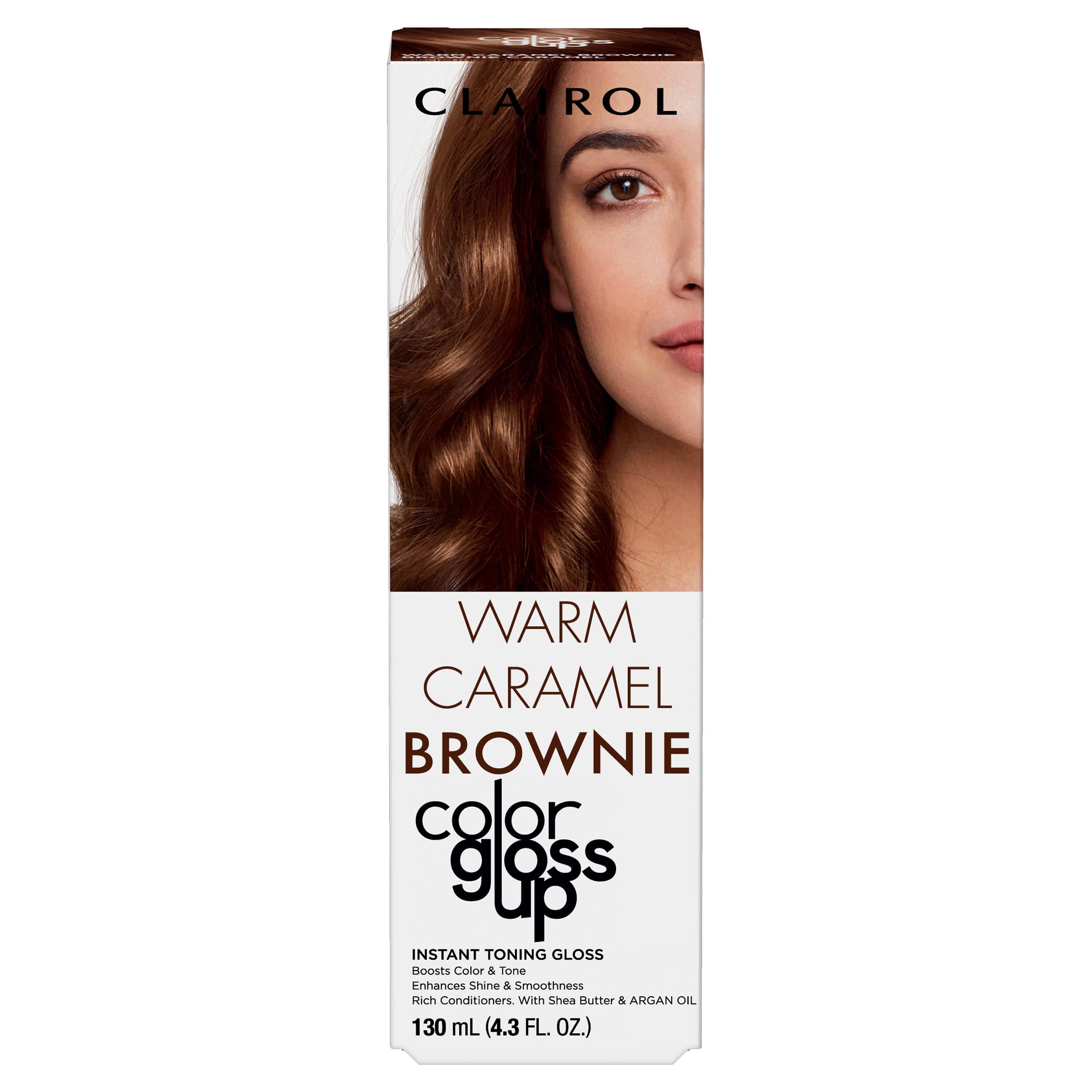 Clairol Color Gloss Up Temporary Hair Dye, Warm Caramel Brownie, 4.3 Fl Oz, Pack of 1