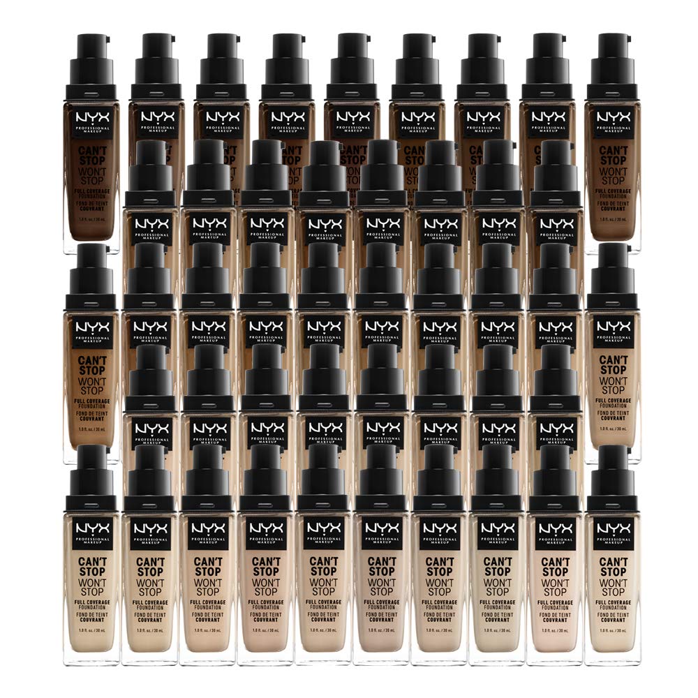 NYX PROFESSIONAL MAKEUP cant Stop Wont Stop Foundation, 24h Full coverage Matte Finish - Warm Vanilla
