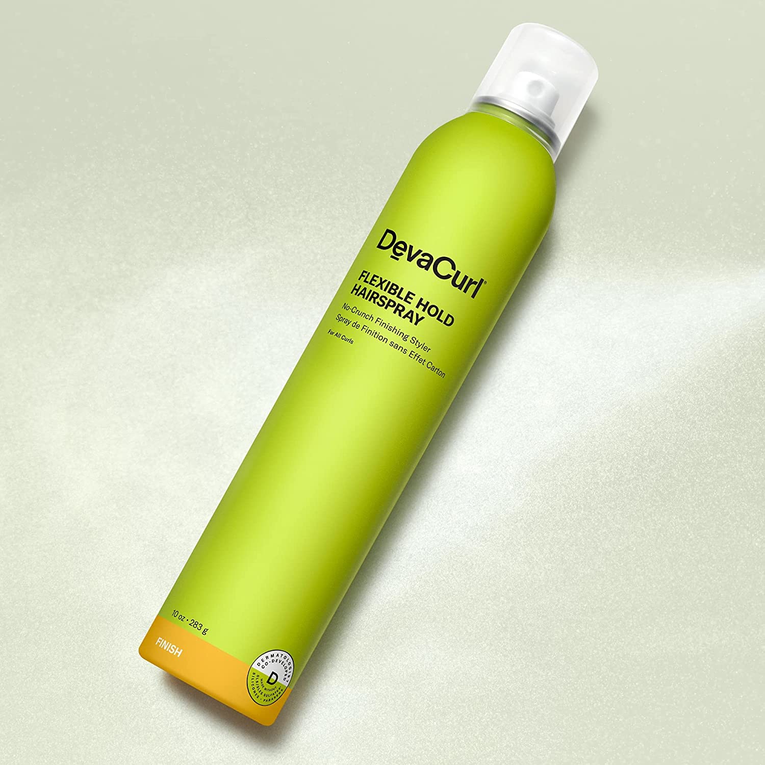 DevaCurl Flexible Hold Hairspray No-Crunch Finishing Styler, Bright Breeze, 10 fl. oz.