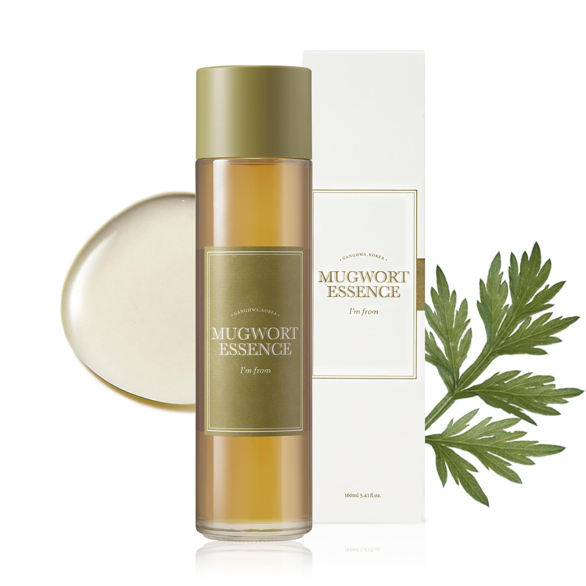 [I'M From] Mugwort Essence 5.4 Fl Oz | 100% Vegan Mugwort Extract - Soothe Sensitive And Irritated Skin, Redness Relief, Refresh