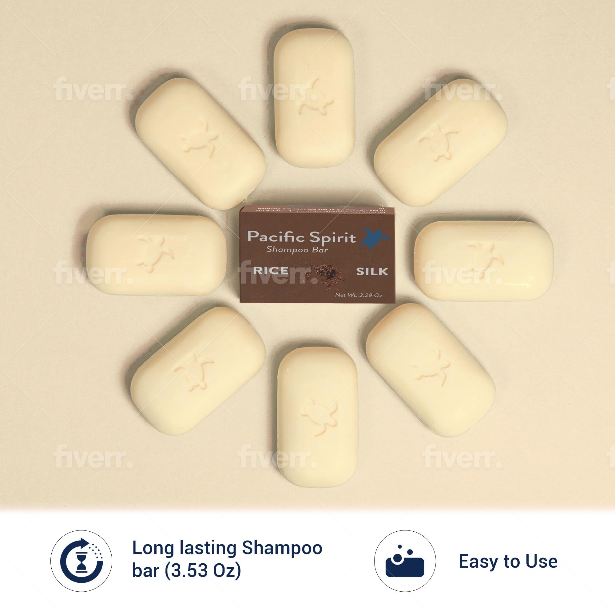 Pacific Spirit Rice Water Shampoo Bar And Conditioner For Hair Growth. For Fine & Thinning Hair - Citrus Scent - Gentle Foam, Sl