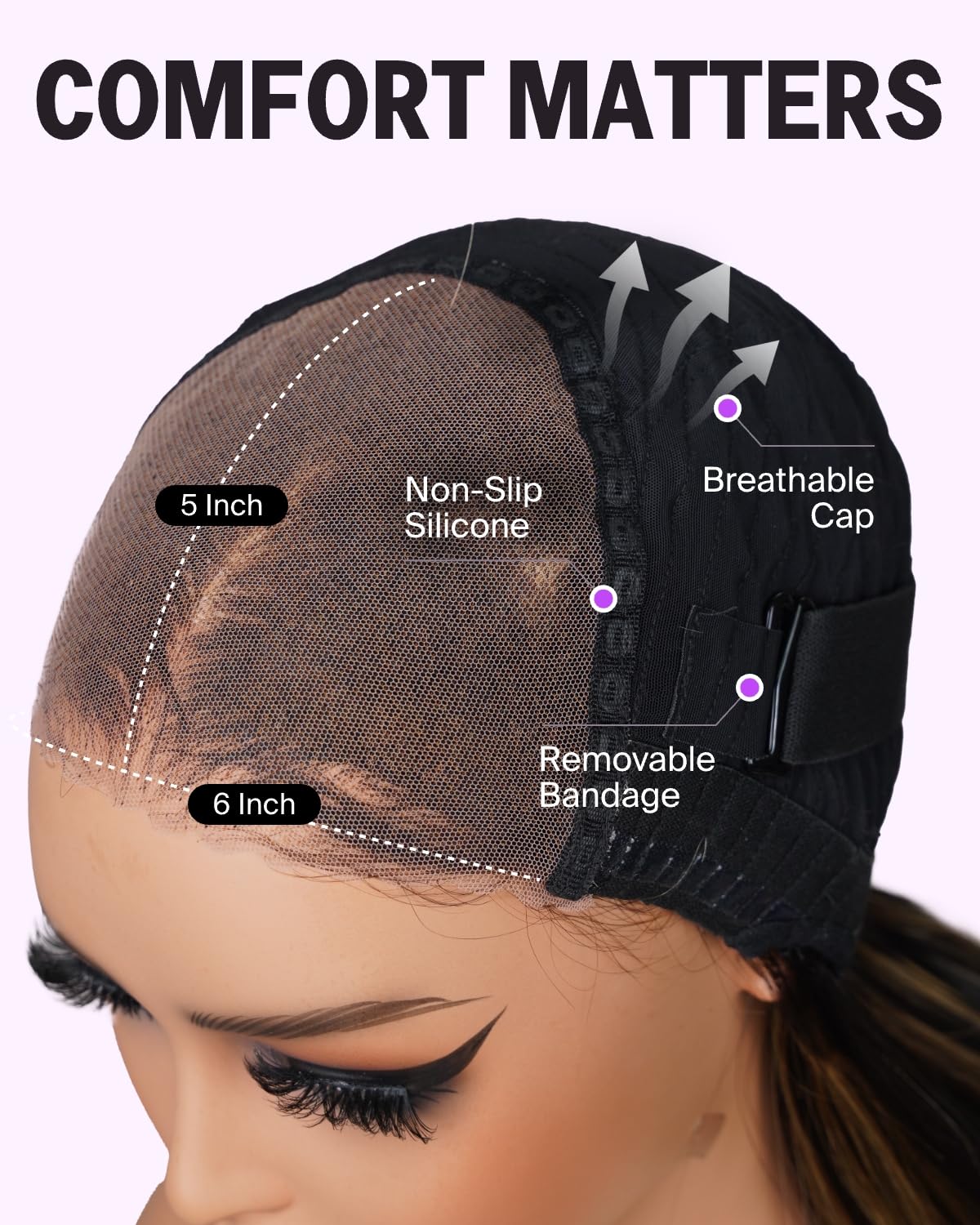 Megalook Balayage Glueless Wigs Human Hair Pre Plucked Pre Cut Highlight Ombre 6X5 Closure Wigs Human Hair 12A Body Wave Wig Ble