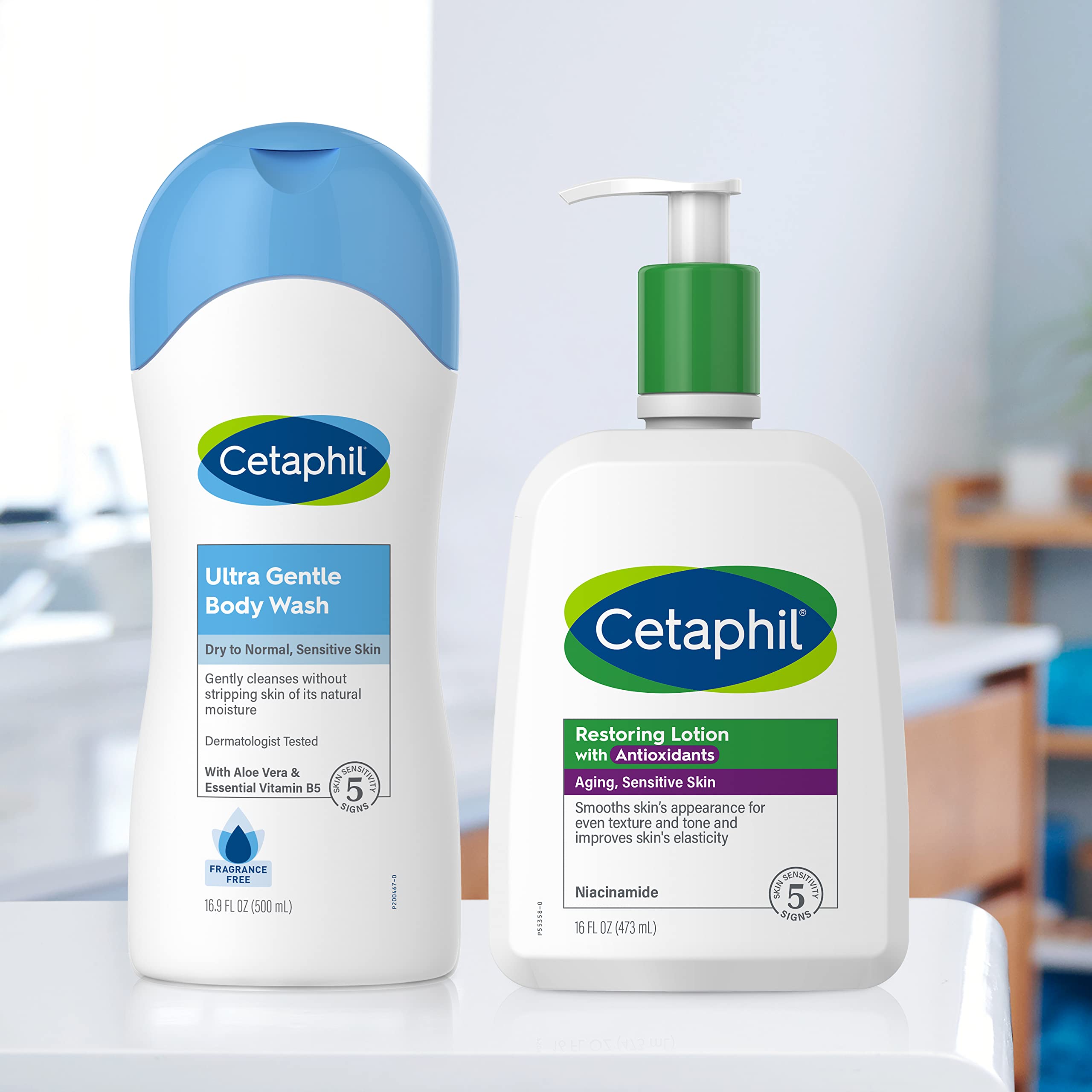 Cetaphil Restoring Body Lotion With Antioxidants For Aging Skin, Great For Neck And Chest Areas, Fragrance And Paraben Free, Sui