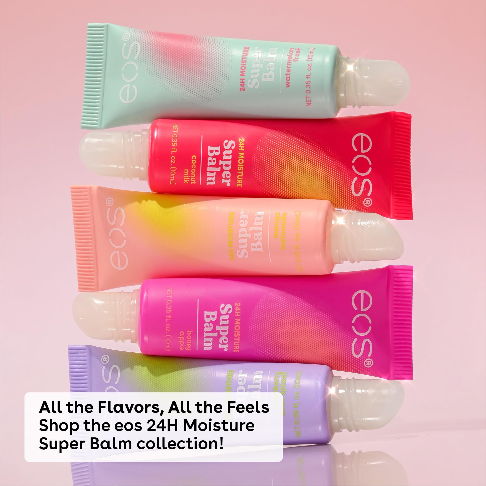 eos 24H Moisture Super Balm - Coconut Milk, Day or Night Lip Treatment, Made for Sensitive Skin, Lip Balms & Moisturizers, 0.35