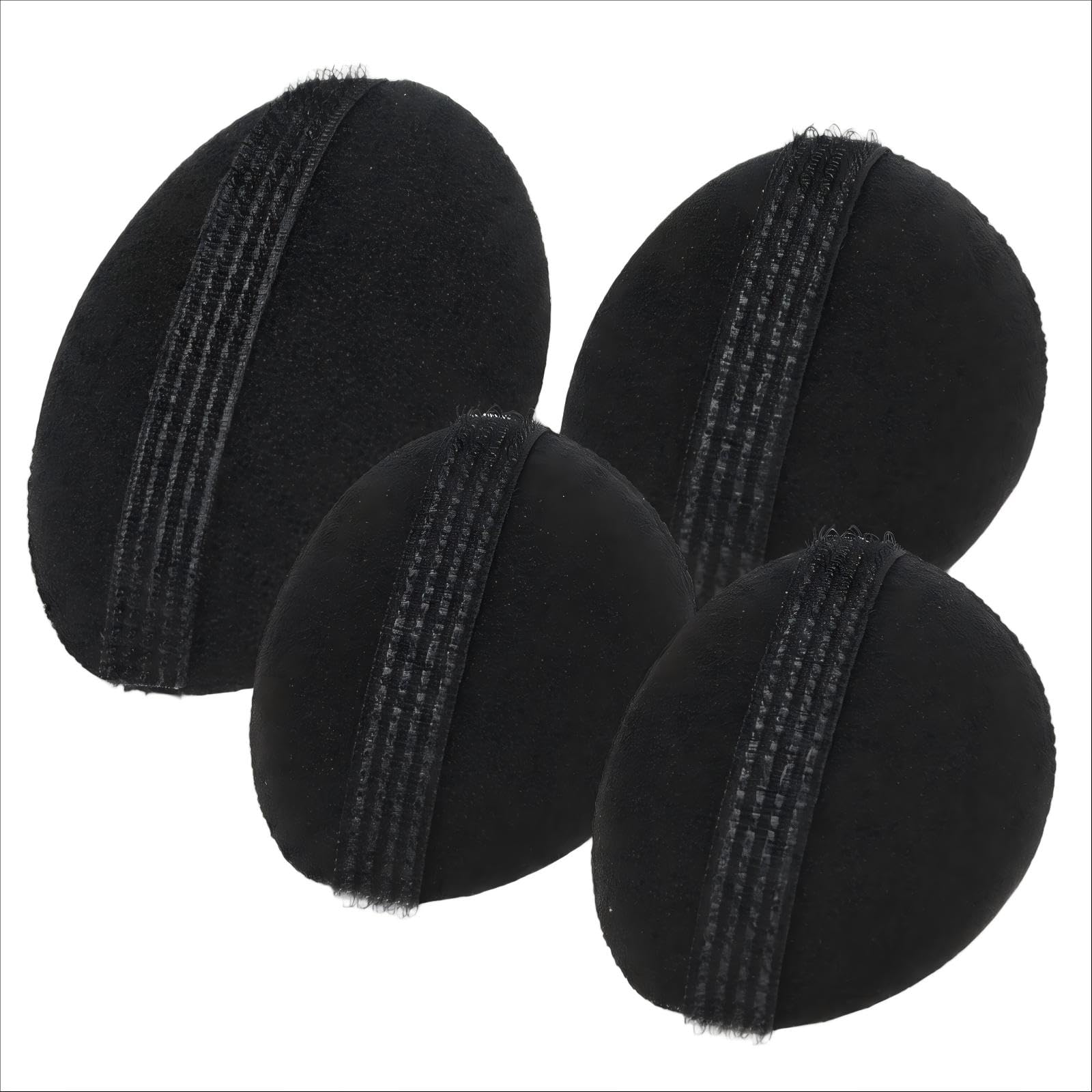 4 Pcs 2 Size Black Sponge Bump It Up Hair Pads for Adding Hair Volume