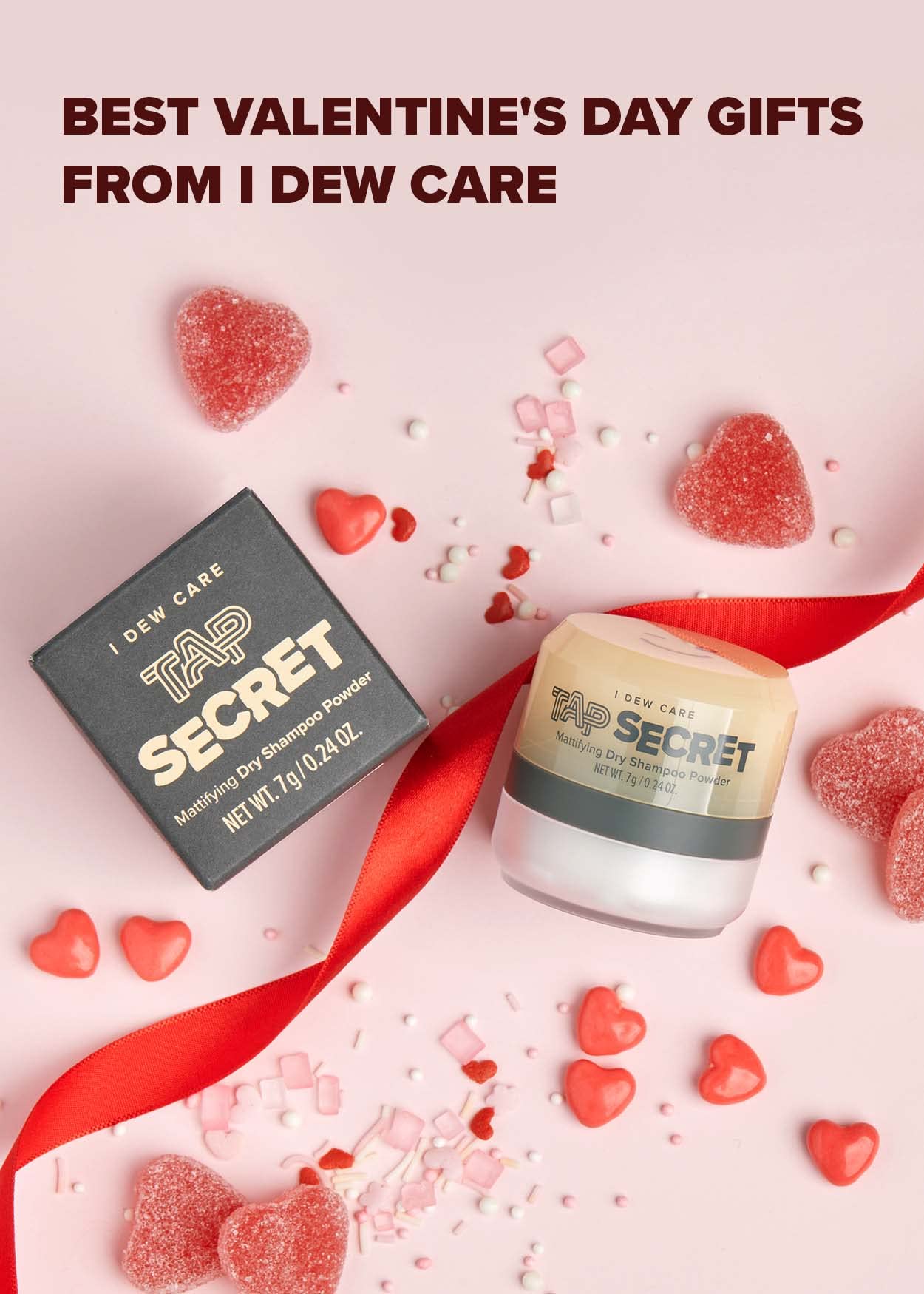 I Dew Care Dry Shampoo Powder - Tap Secret  With Black Ginseng, Non-Aerosol, Benzene-Free, Mattifying Root Boost, No White Cast,