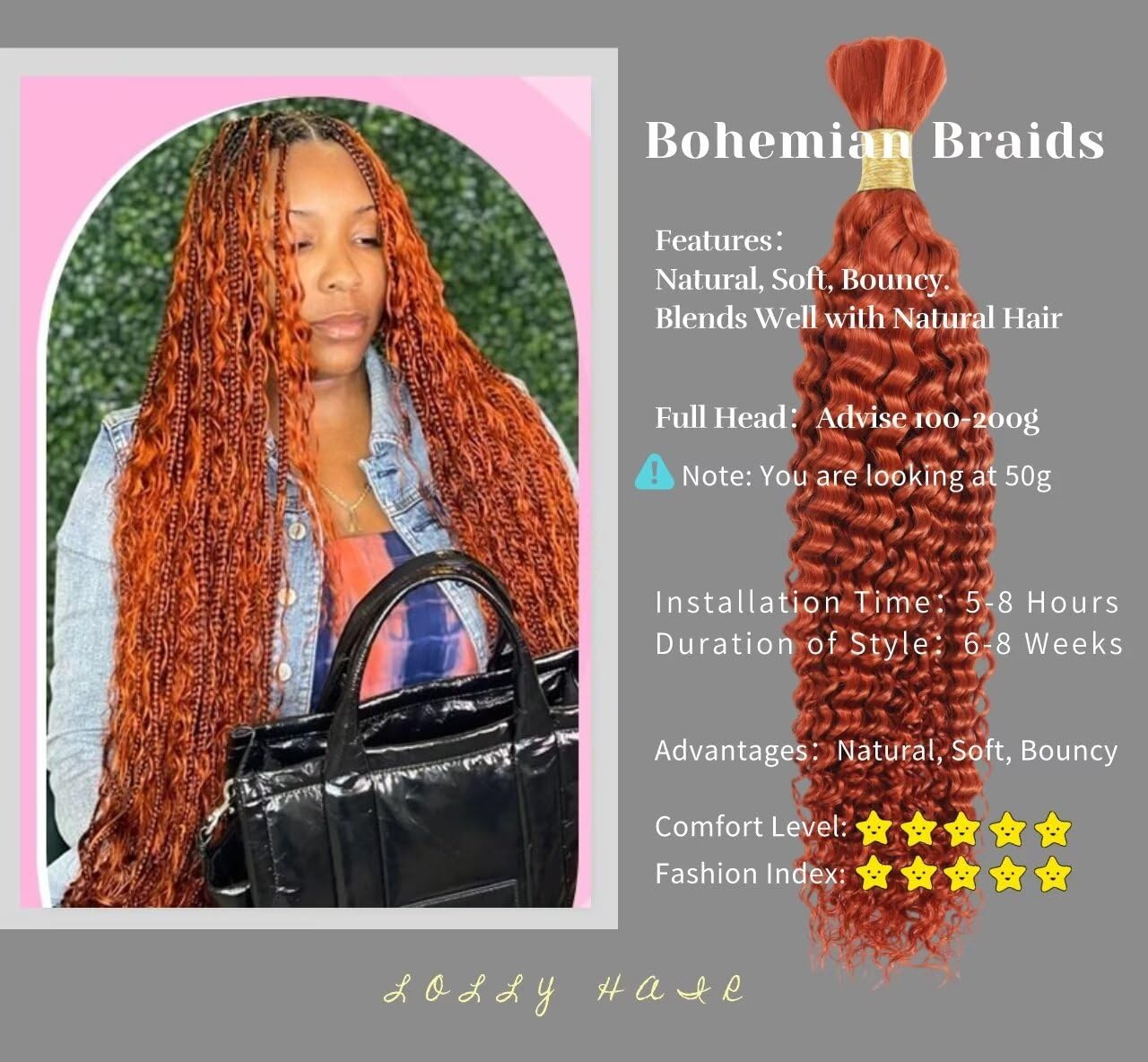 Human Braiding Hair 1 Bundle 50G 22 Inch Deep Water Wave Bulk Human Hair For Braiding No Weft 10A Brazilian Virgin Curly Human H