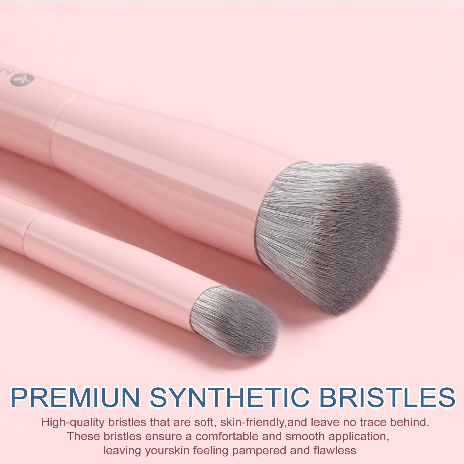 KINGMAS Foundation Makeup Brushes, Flat Top Kabuki Concealer Brush Under Eye Nose Contour Brush for Liquid Cream Powder Blending