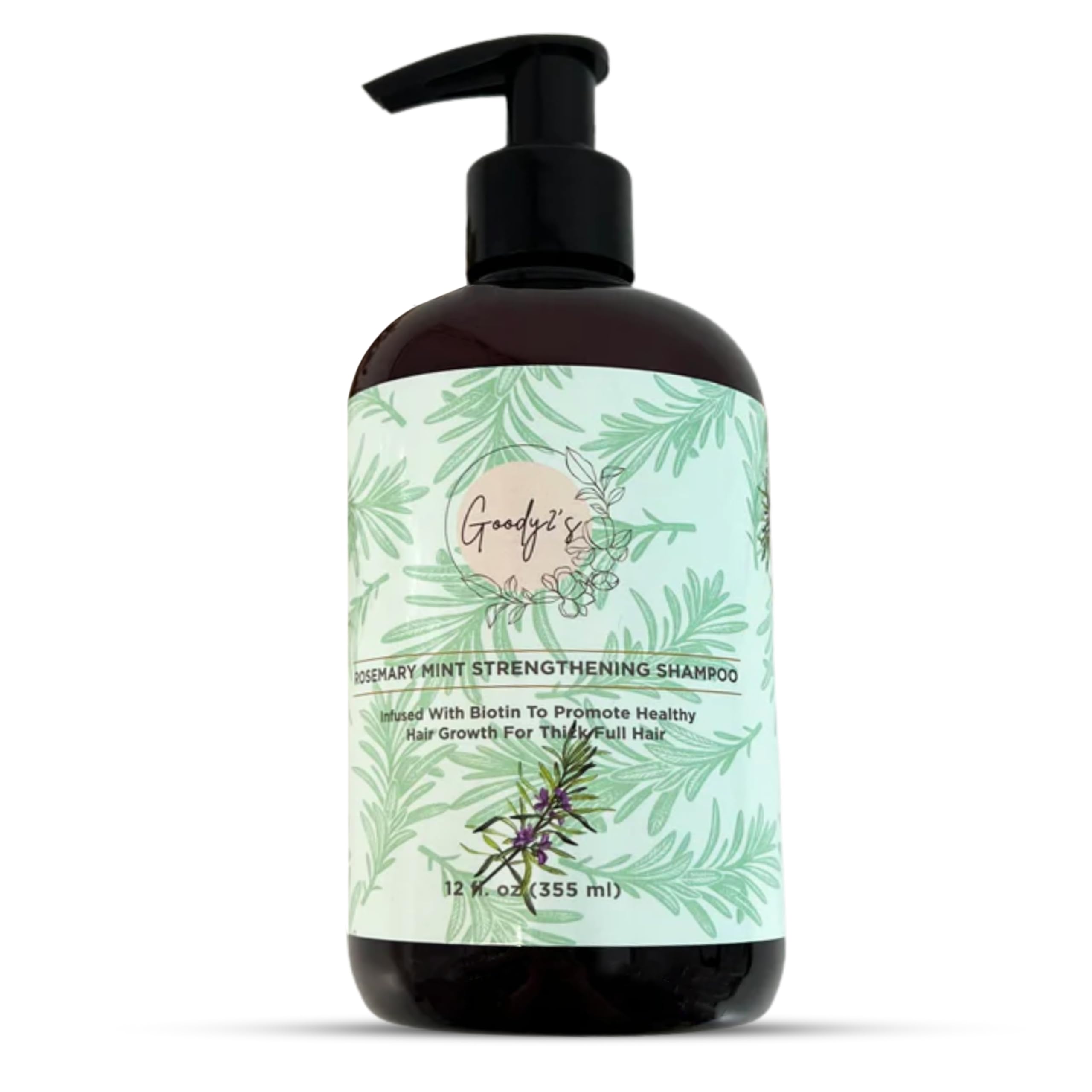 GOODY 2S Rosemary Mint Strengthening Shampoo | Infused with Biotin for Healthy Hair Growth | Nourishing & Refreshing Hair Clean