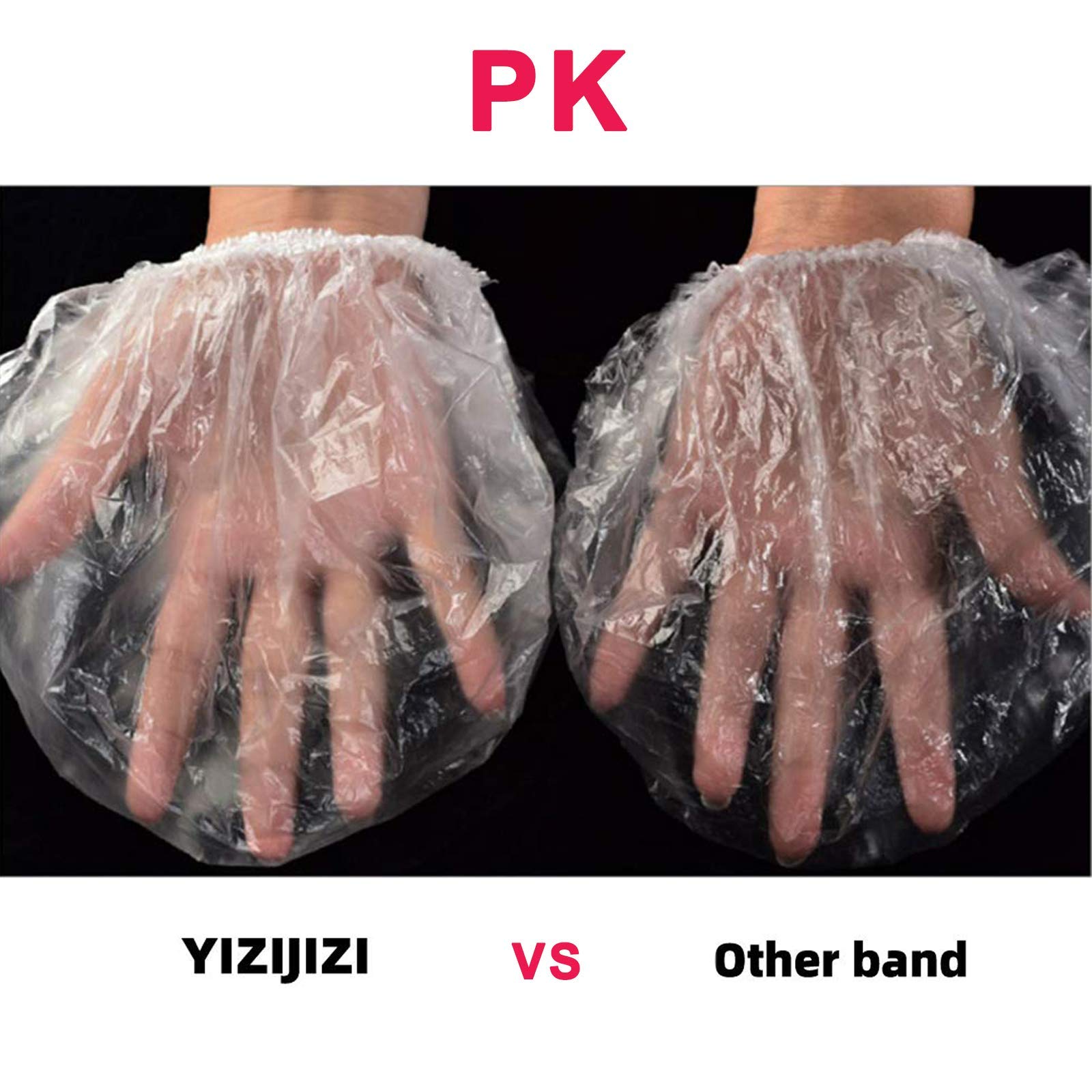 Yizijizi 30Pcs Disposable Shower Caps, Large Thick Clear Waterproof Shower Cap For Women, Large Size 205, Home Use, Spa, Hotel A