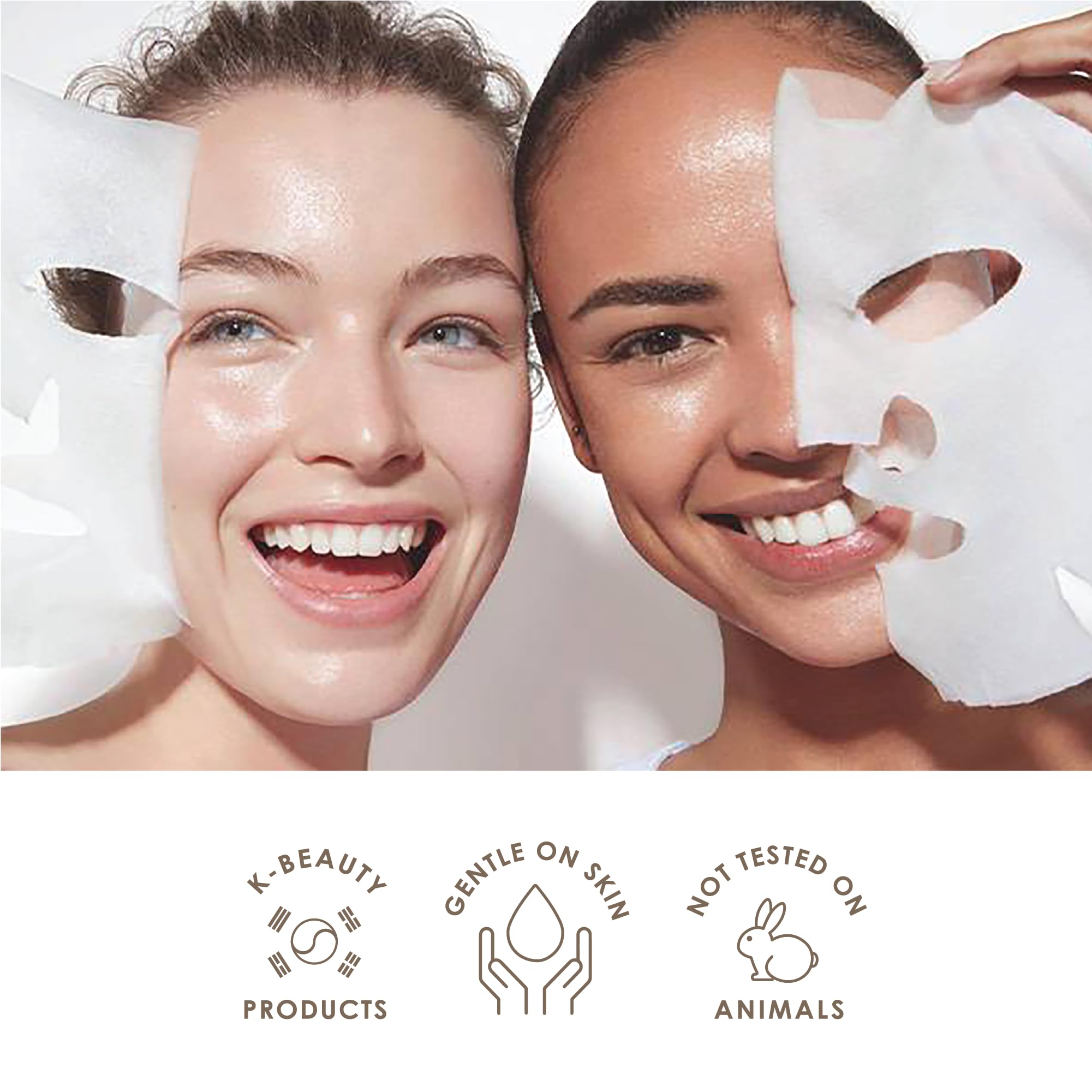 Innerest Original Derma Beauty Collagen Face Masks Skincare 12 Pk Deep Purifying Charcoal Face Masks Skincare Sheet Masks Set Fo