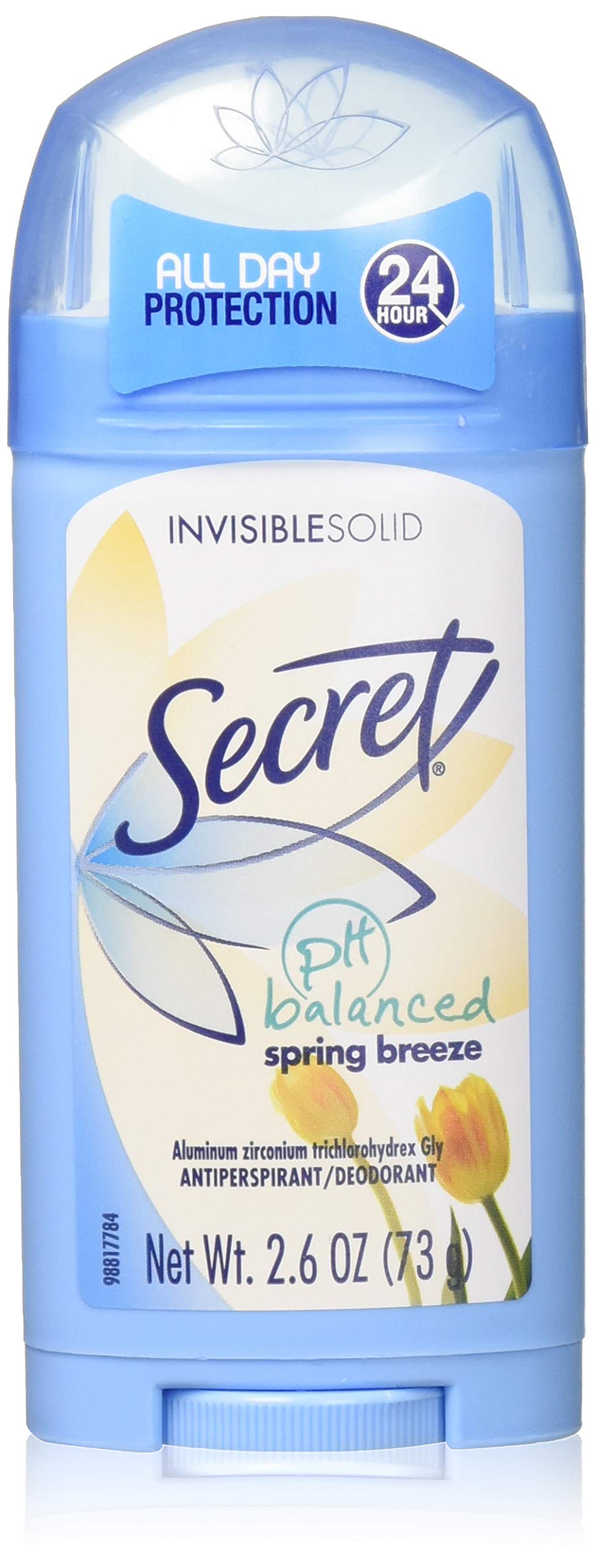 Secret Deodorant Spring Breeze Solid, 2.6 Ounce (Pack of 2)