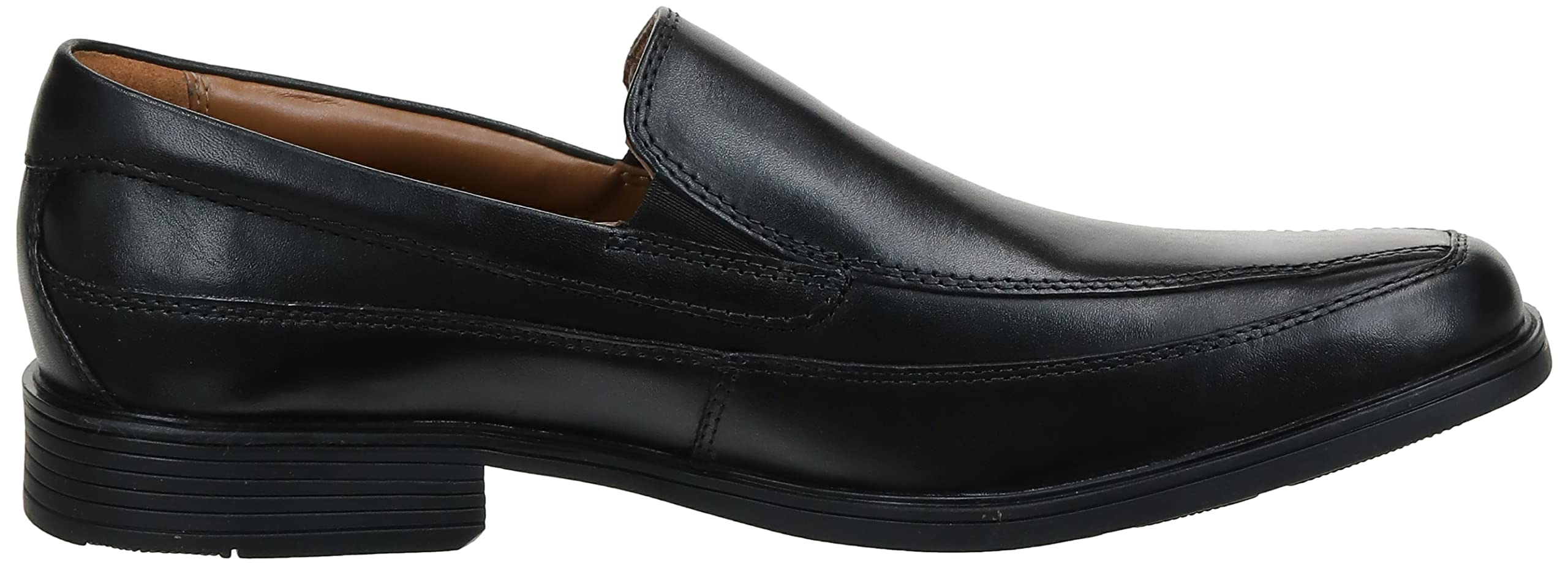 clarks Mens Tilden Free, Black Leather, 8 W