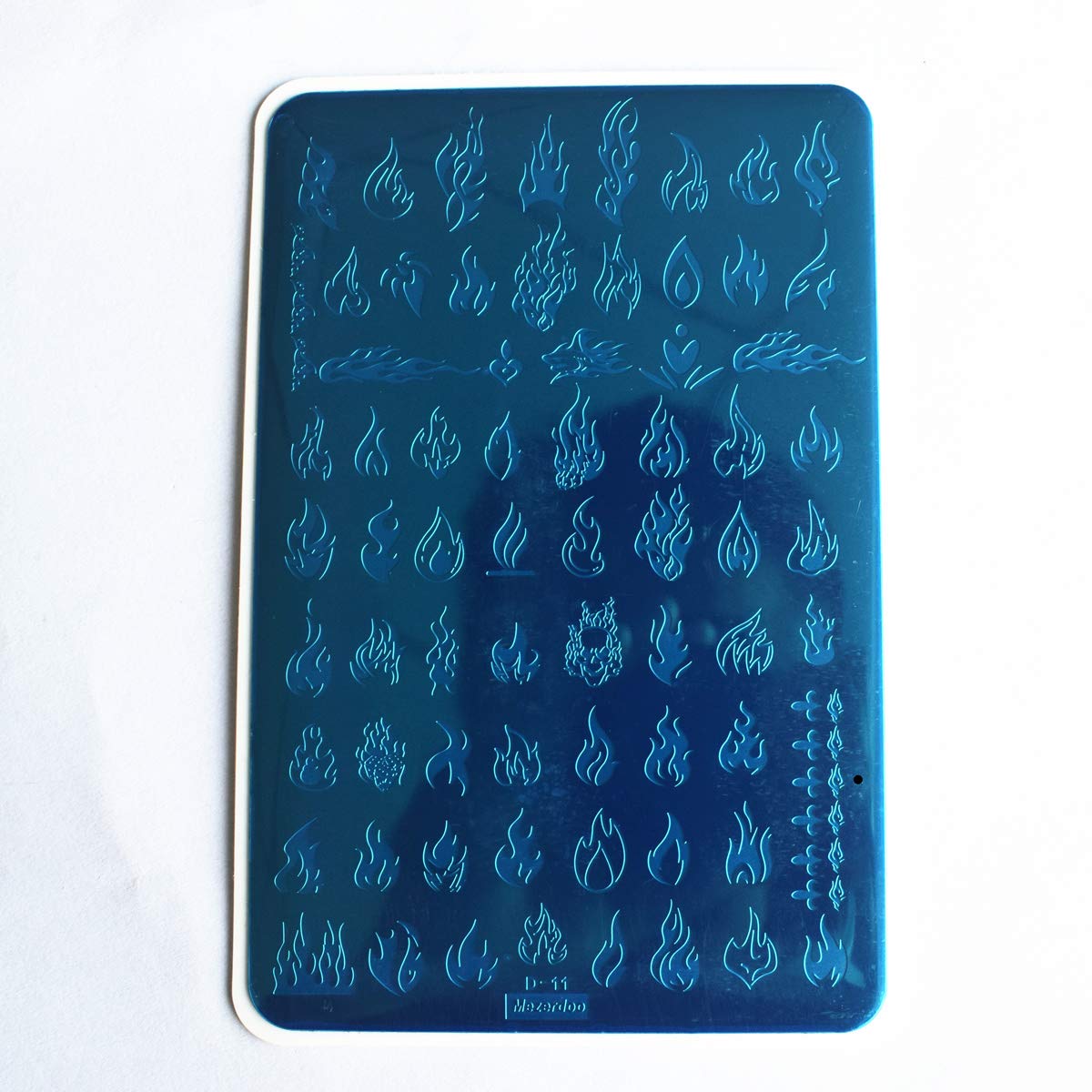 2Pcs Large Size Nail Art Image Stamp Stamping Plates Fire Heart Pattern Manicure Template Diy Polish Stencil Love Palm Footprint