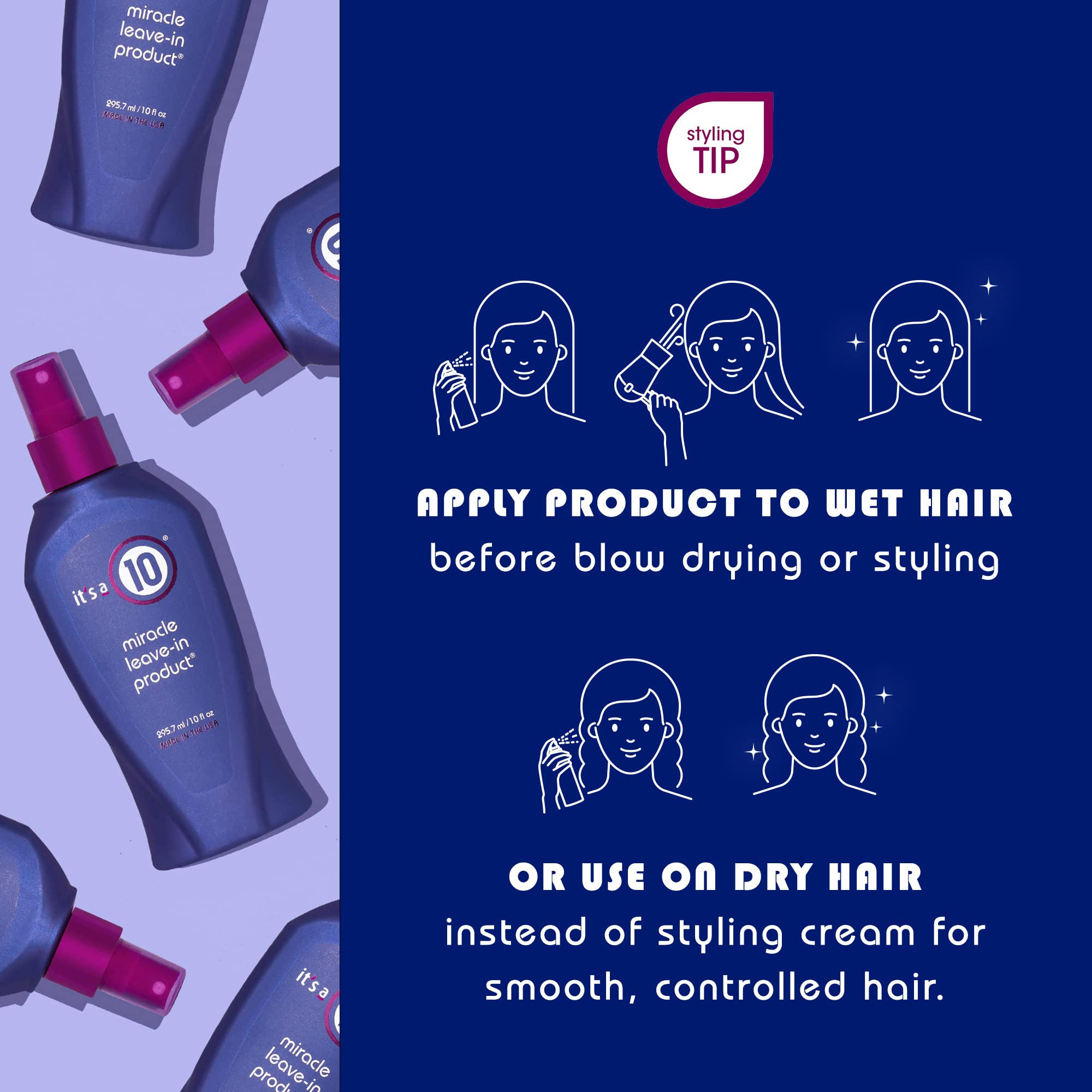 It'S A 10 Haircare Miracle Leave-In Conditioner Spray - 10 Oz. - 2Ct