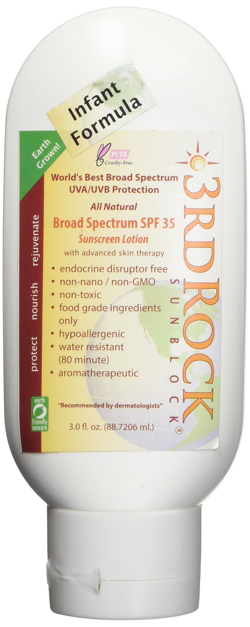 3Rd Rock Essentials Sunblock For Kids - Safe, Toxin-Free And Natural Zinc Sunscreen For Infants And Children Single Item