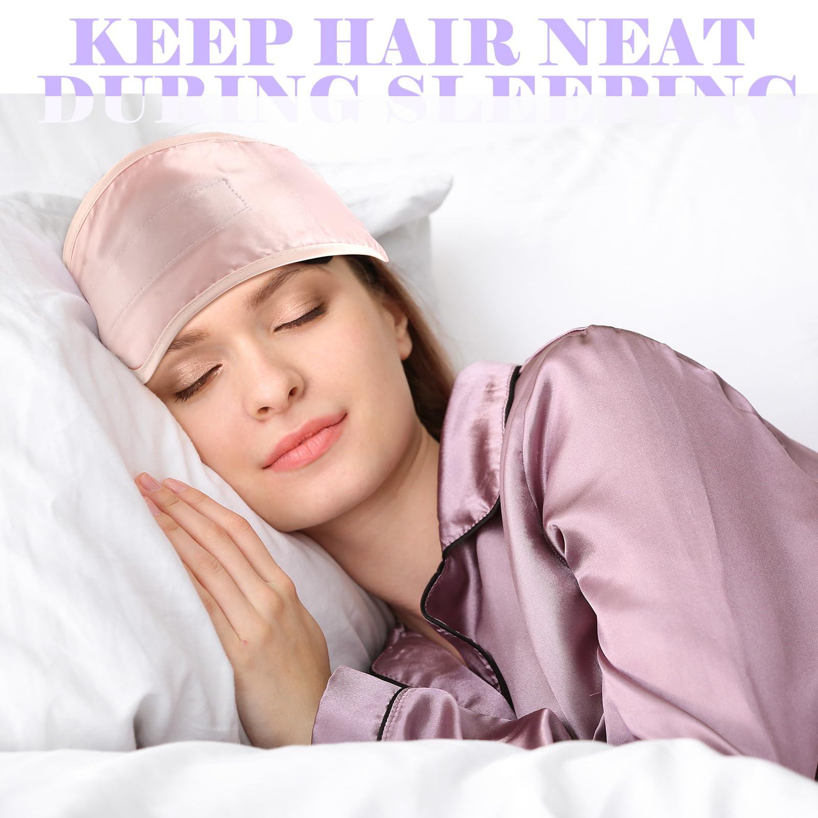 4 Pieces Satin Hair Wrap Scarf Satin Headband For Black Women'S Hair Adjustable Silk Hair Wraps For Sleeping Nonslip Strips (Ele