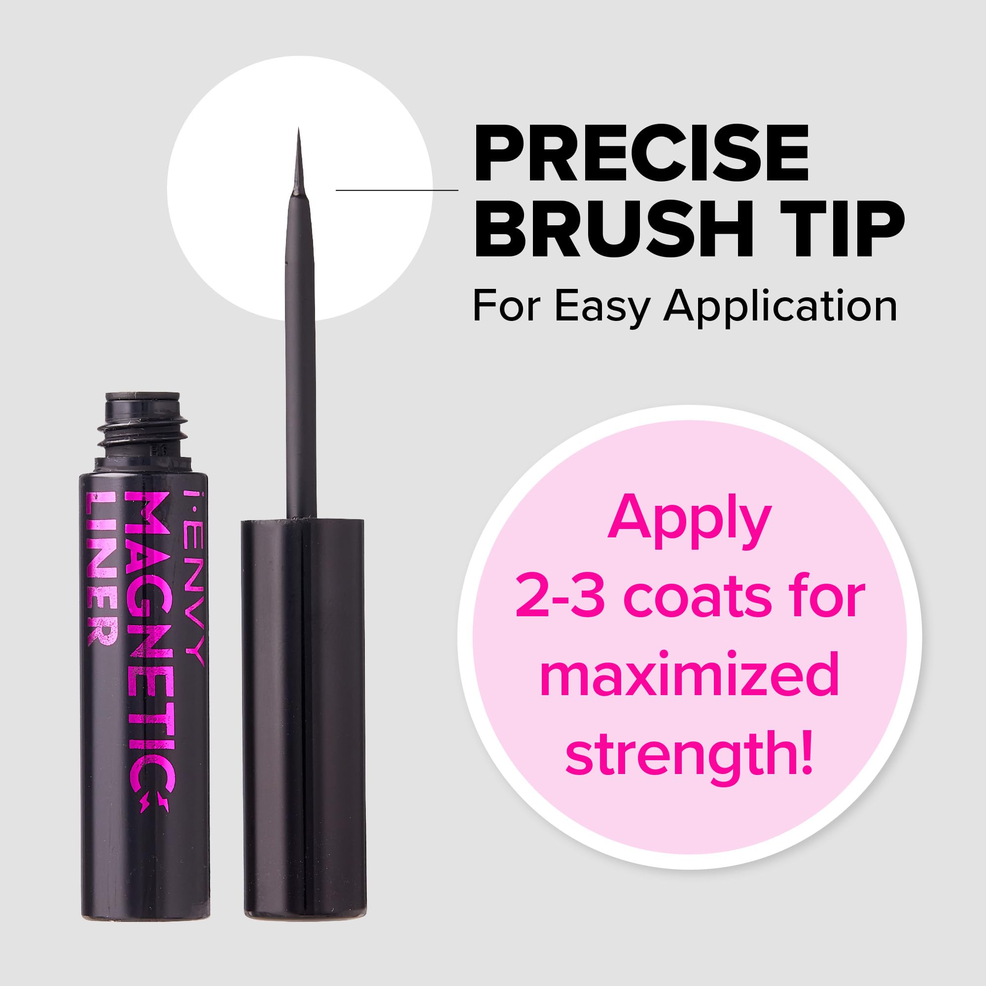 Kiss I Envy Magnetic Eyeliner Wind Resistant, Last Up To 16Hrs