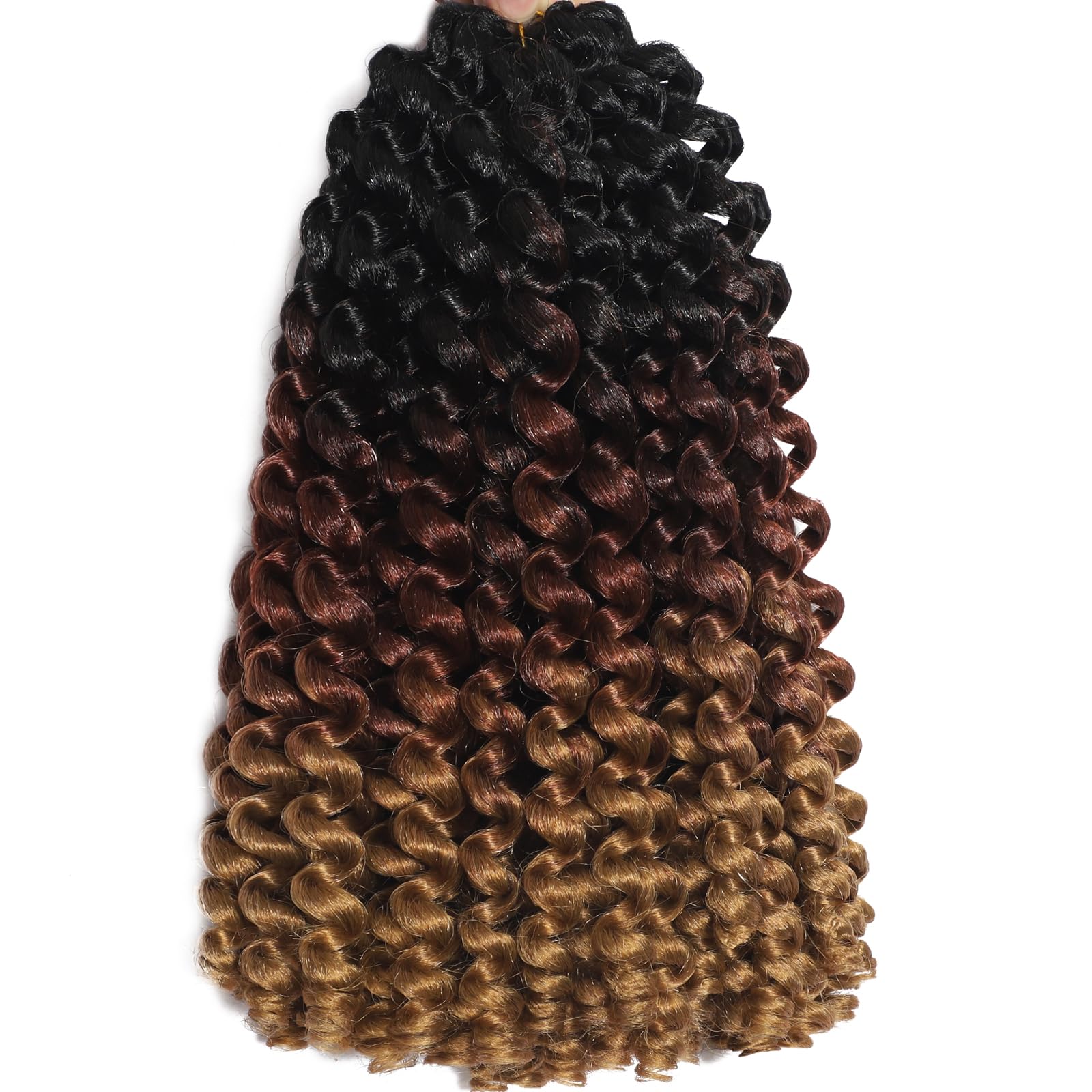 12Inch 2X Ringlet Wand Curl Crochet Hair 60 Strands Pre Looped Jamaican Bounce Crochet Hair Extensions Crochet Braiding Hair (12