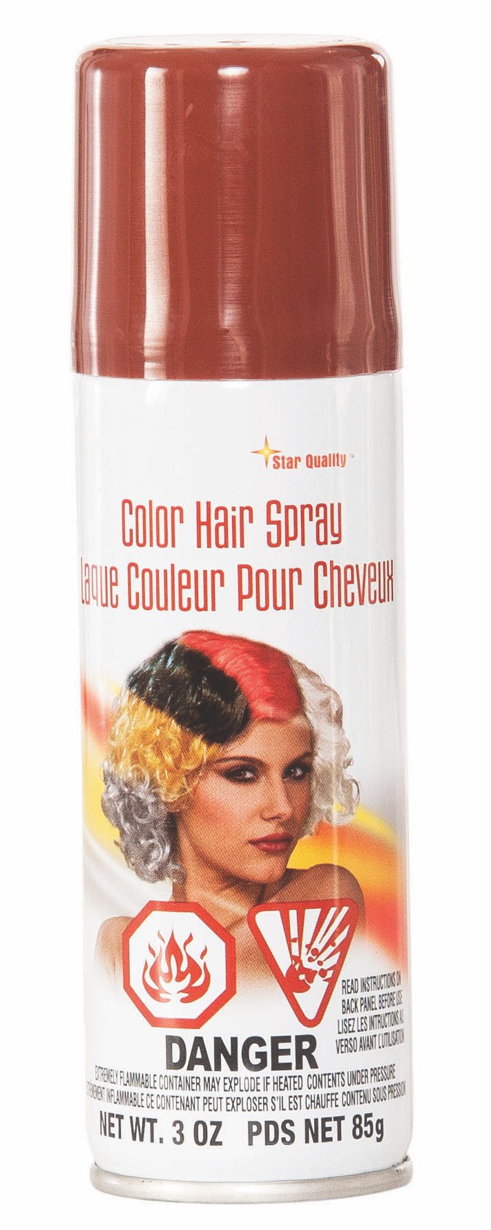 Rubies Costume Accessories Color Novelty Hairspray, Brown, One Size US