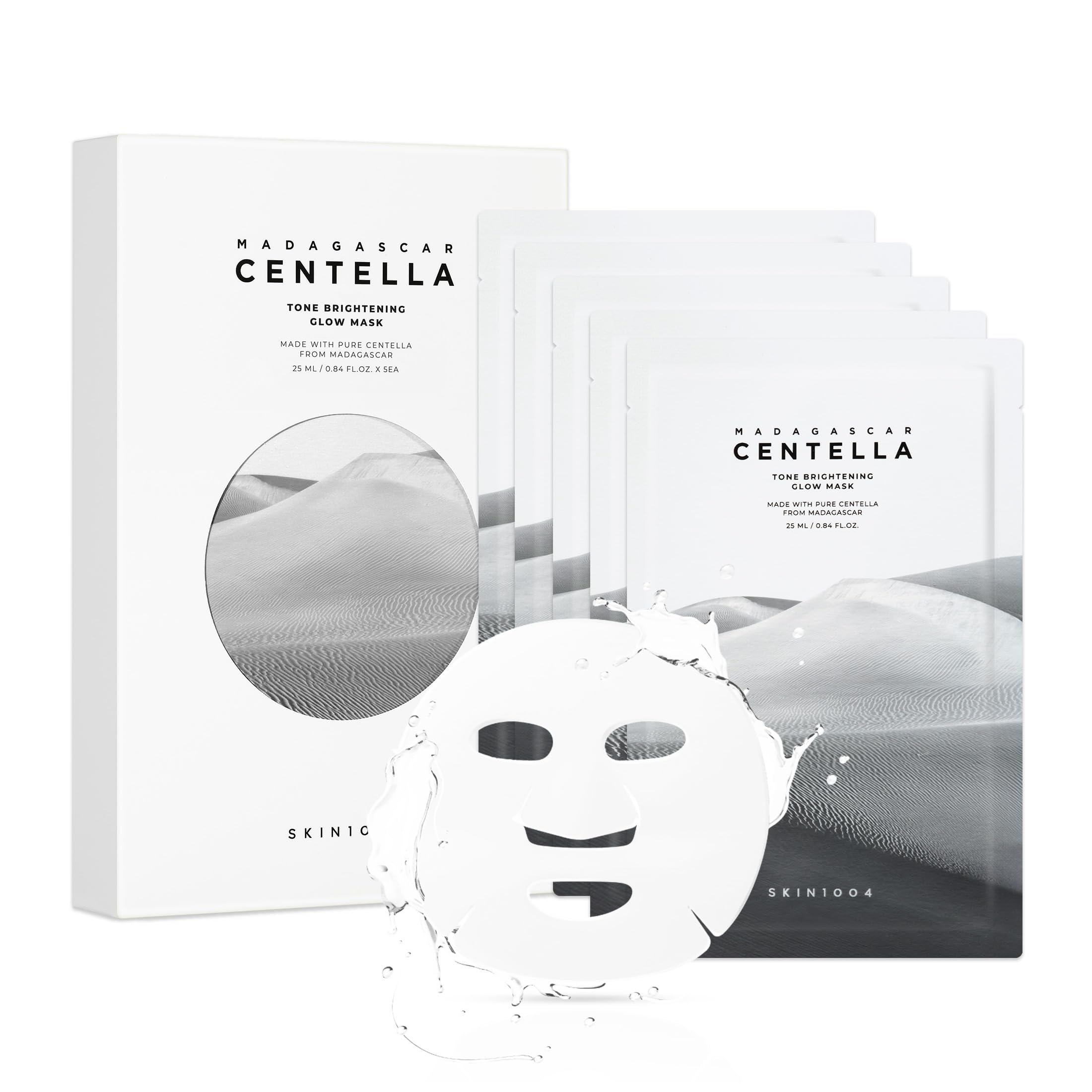 SKIN1004 Tone Balancing Mask, Face Mask Skincare for Dark Spot & Skin Tone, Facial Sheet Mask for Radiant Skin, Hydrating Face M