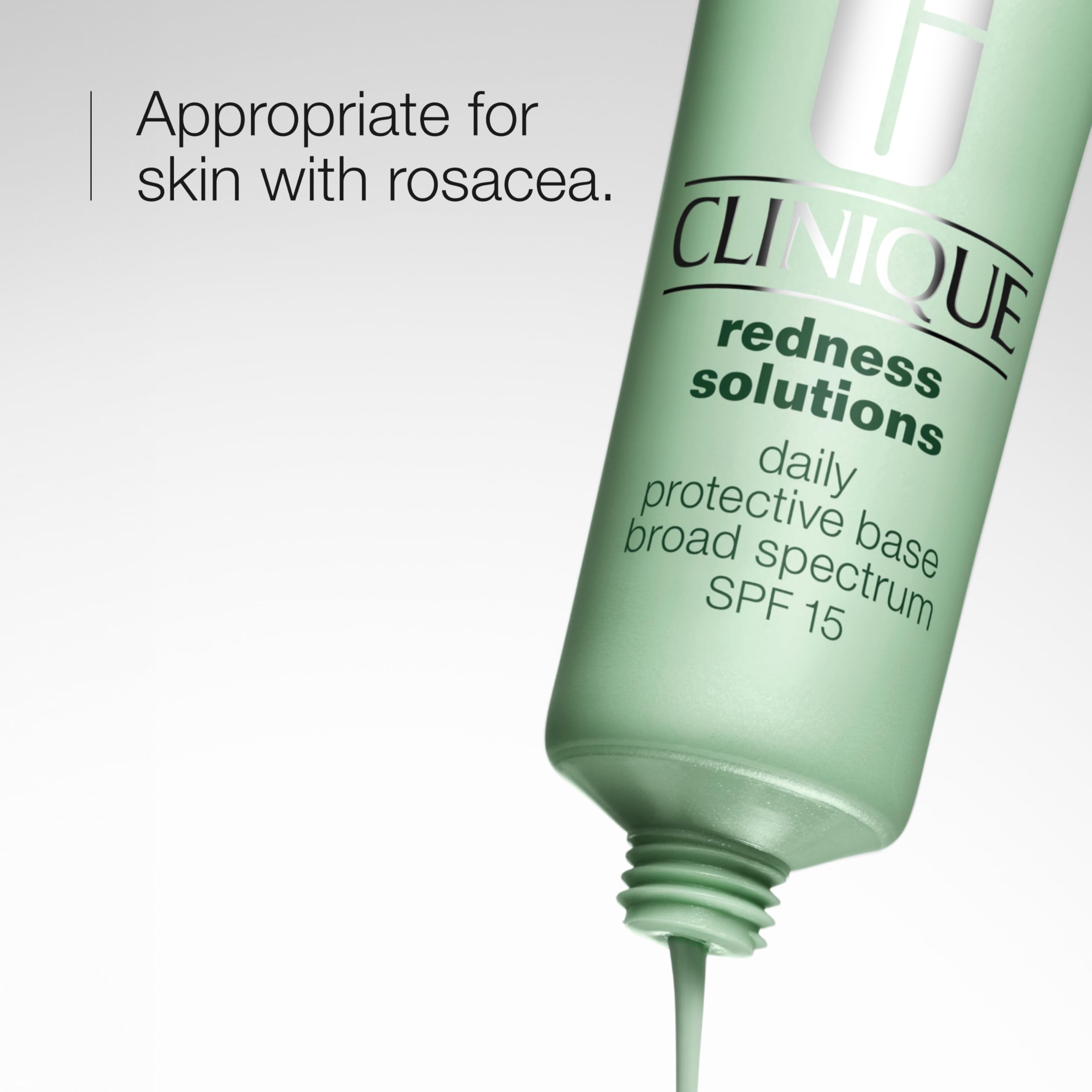 Clinique Redness Solutions Daily Protective Base Broad Spectrum SPF 15 Oil Free Tinted Face Primer | Color Corrector + Appropria