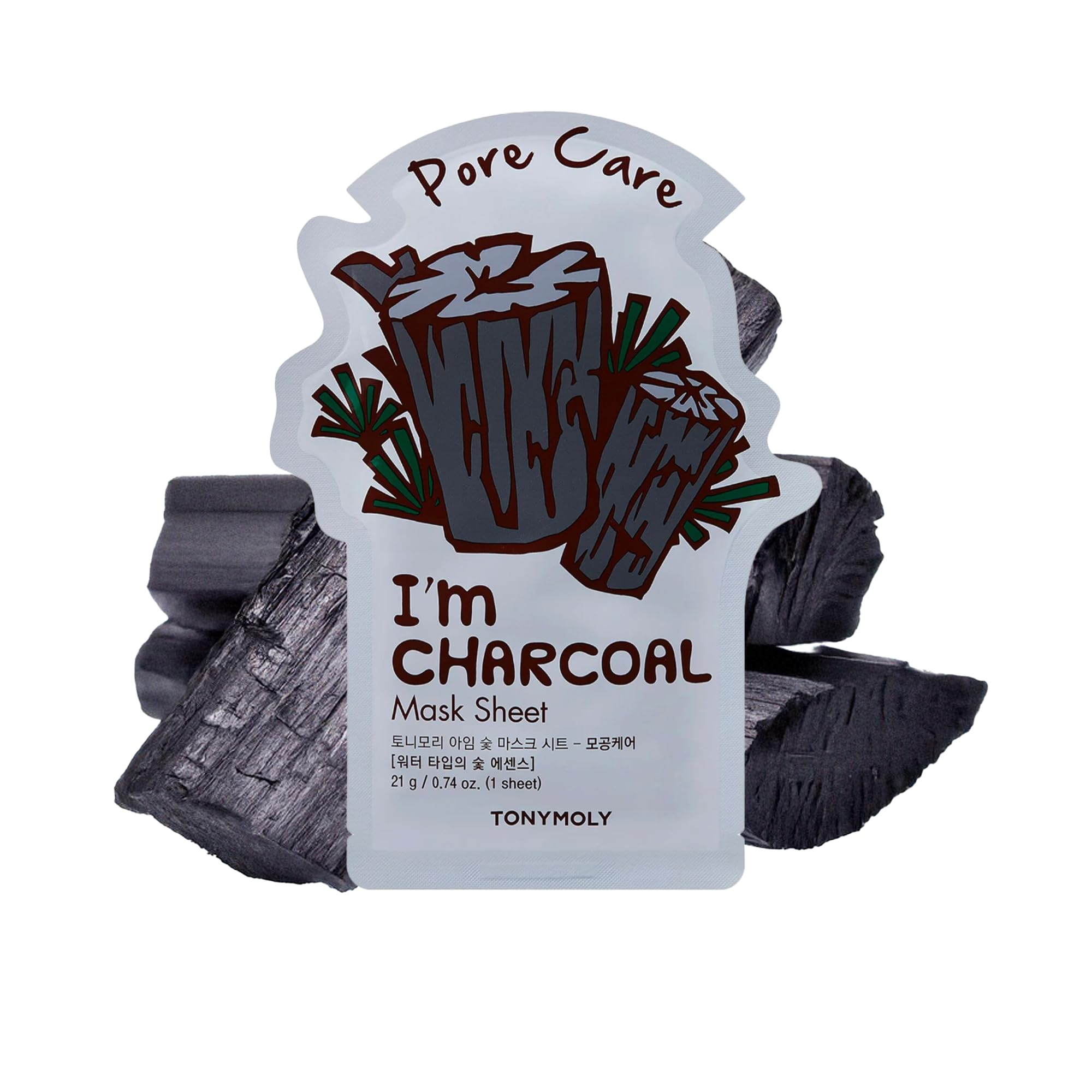 Tonymoly I'M Real Charcoal Pore Care Mask Sheet, Pack Of 1