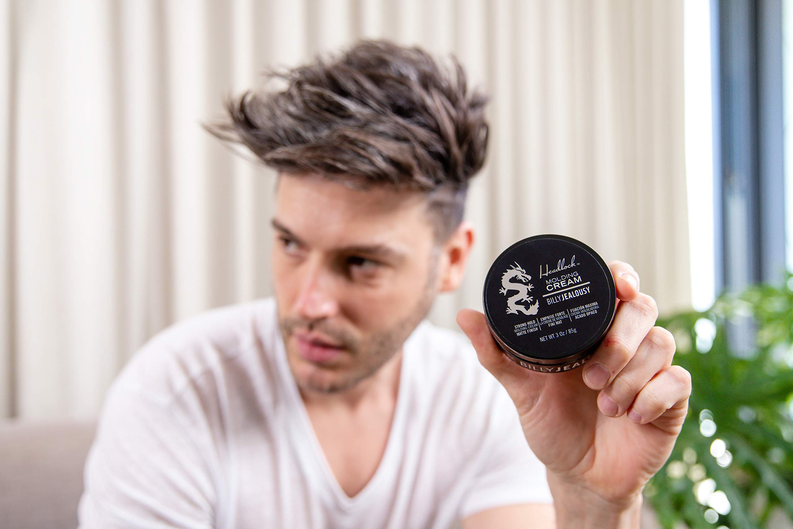 Billy Jealousy Headlock Hair Molding Cream, 3 Oz