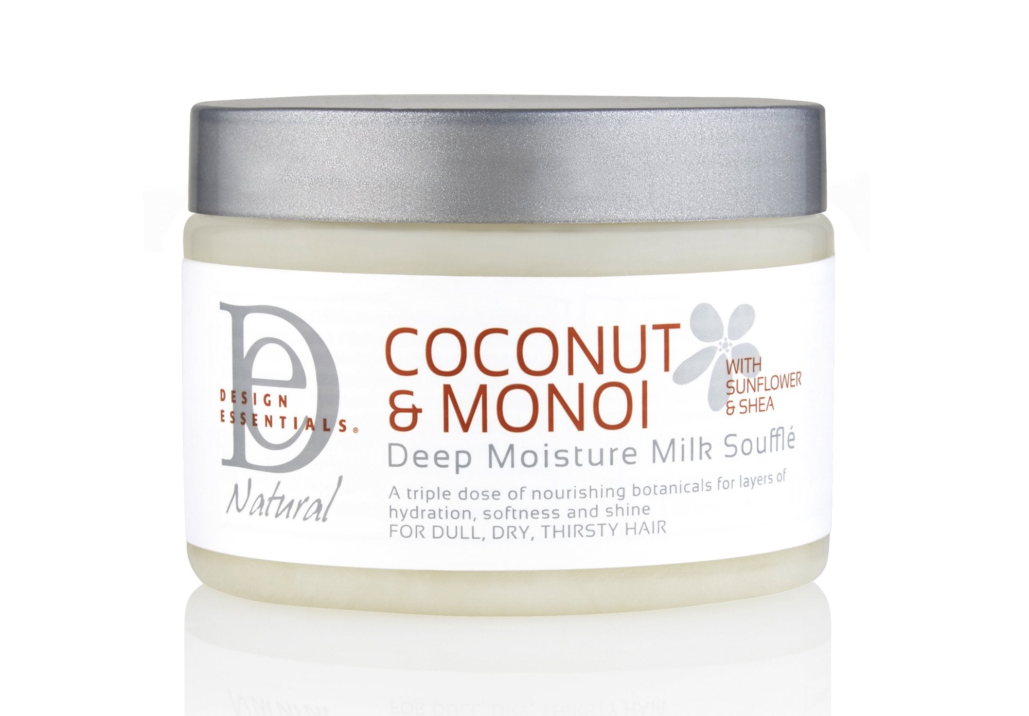 Design Essentials Deep Moisture Milk Souffle, Coconut & Monoi Collection, 12 Ounce
