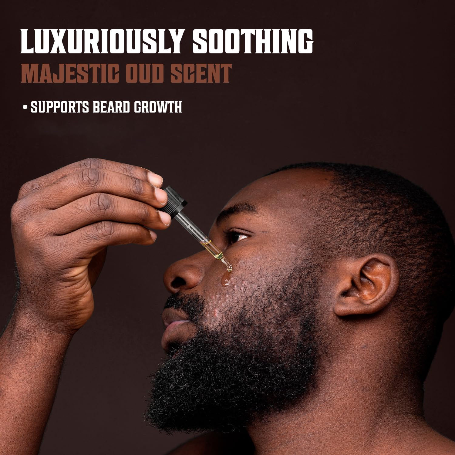 Viking Revolution Majestic Oud Beard Oil For Men - Natural Mens Beard Oil With Argan Oil And Jojoba Oil - Beard Softener, Streng