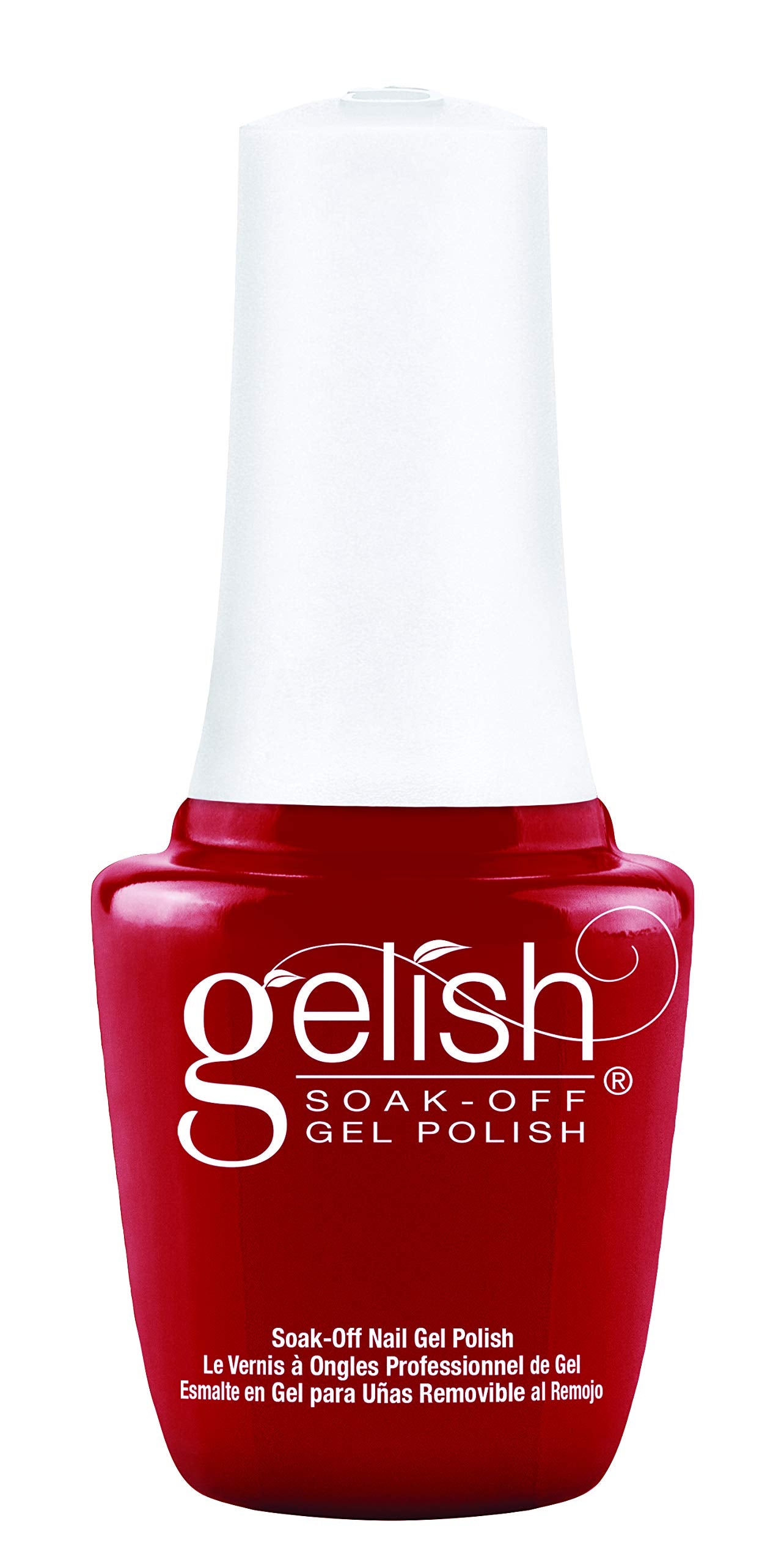 gelish MINI Hot Rod Red Soak-Off gel Polish, Red gel Nail Polish, Red Nail colors, 03 oz