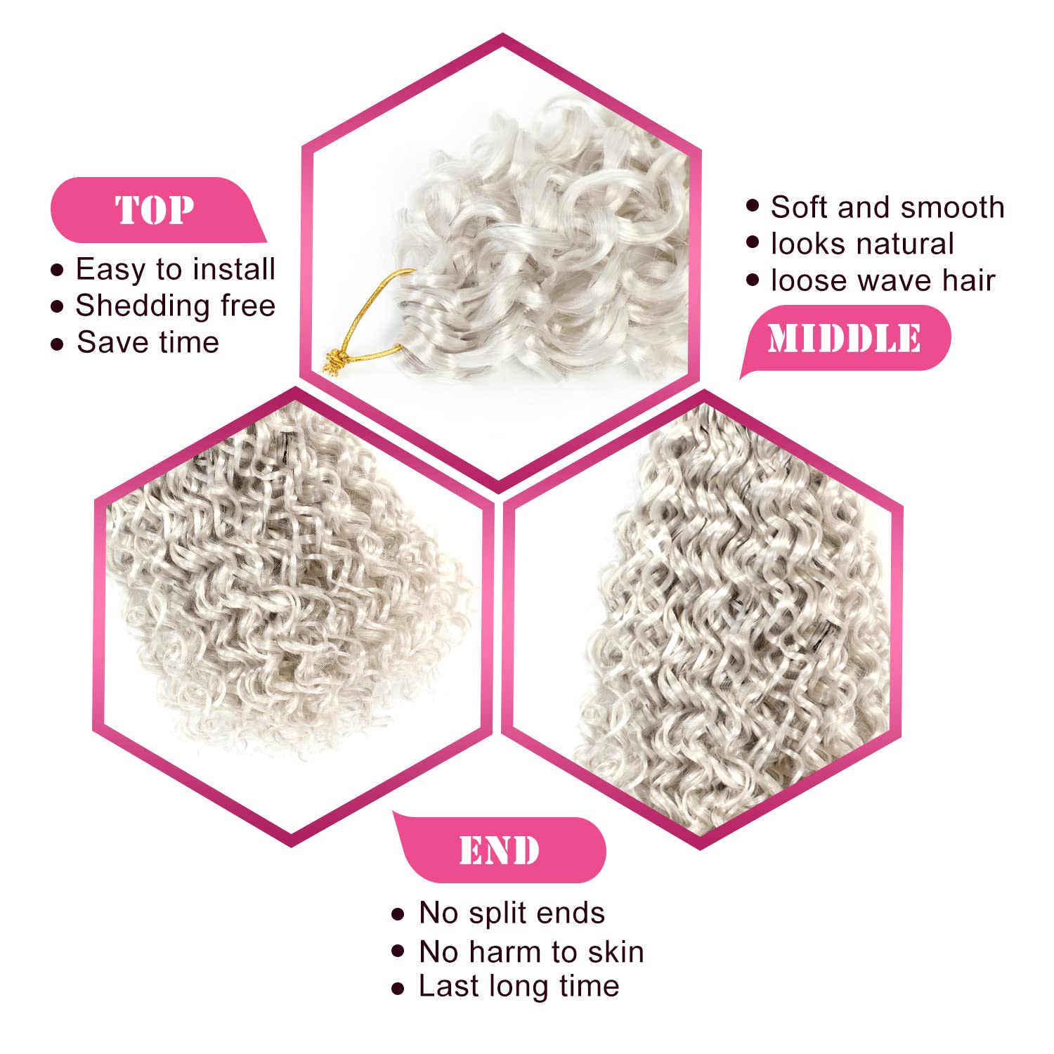 Gogo Curl Crochet Hair 14 Inch 7 Packs Curly Hair Crochet For Black Women Deep Wave Crochet Hair Beach Curl Crochet Hair Synthet