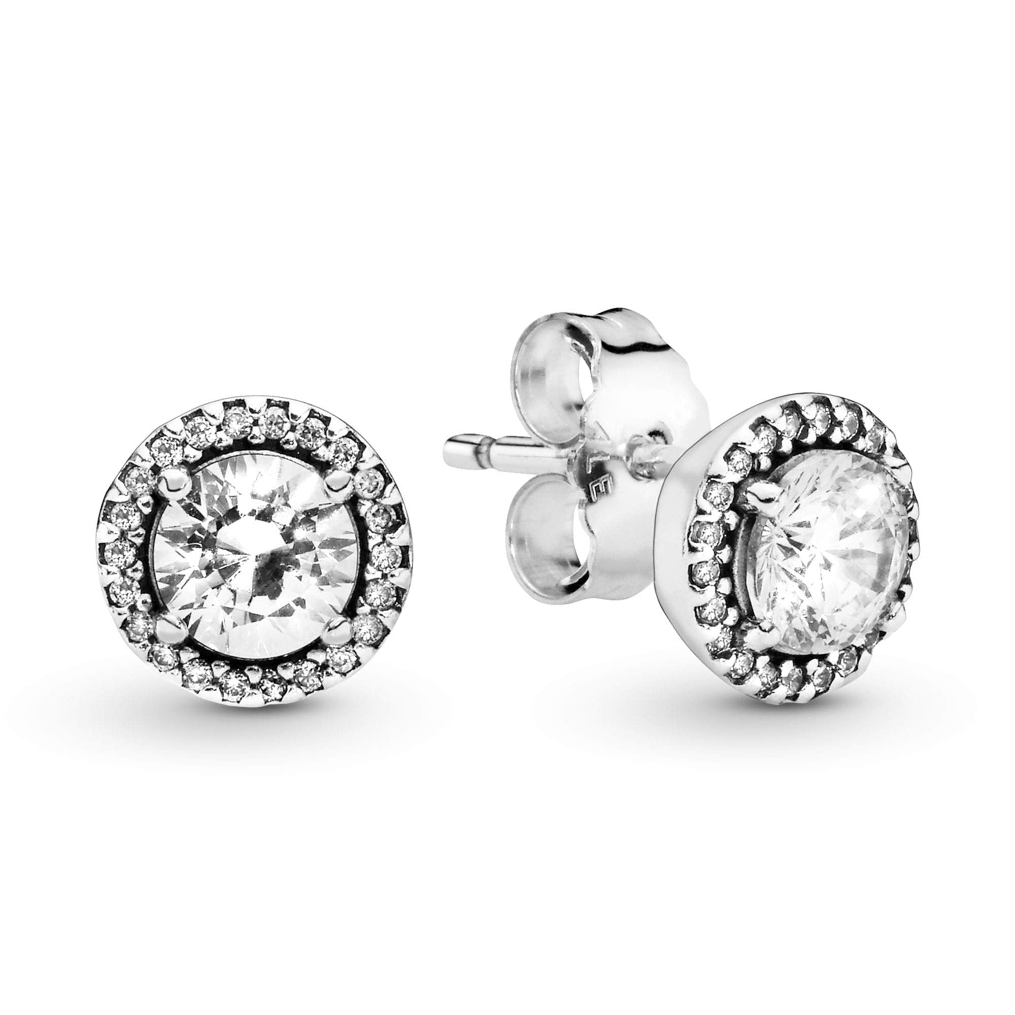 Pandora Classic Elegance, Clear CZ Earrings