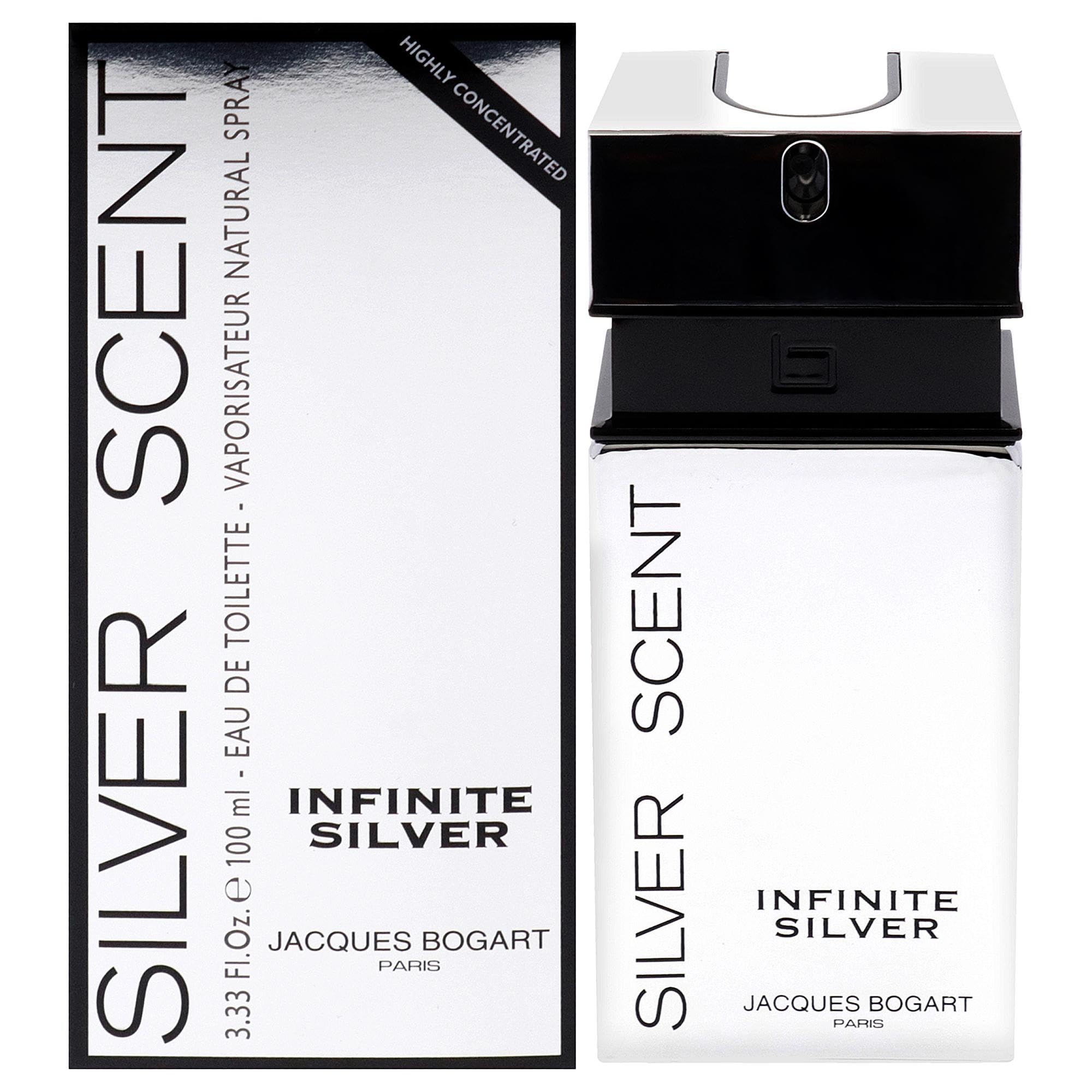 Silver Scent Infinite Silver By Jacques Bogart, 3.33 Oz Eau De Toilette For Men