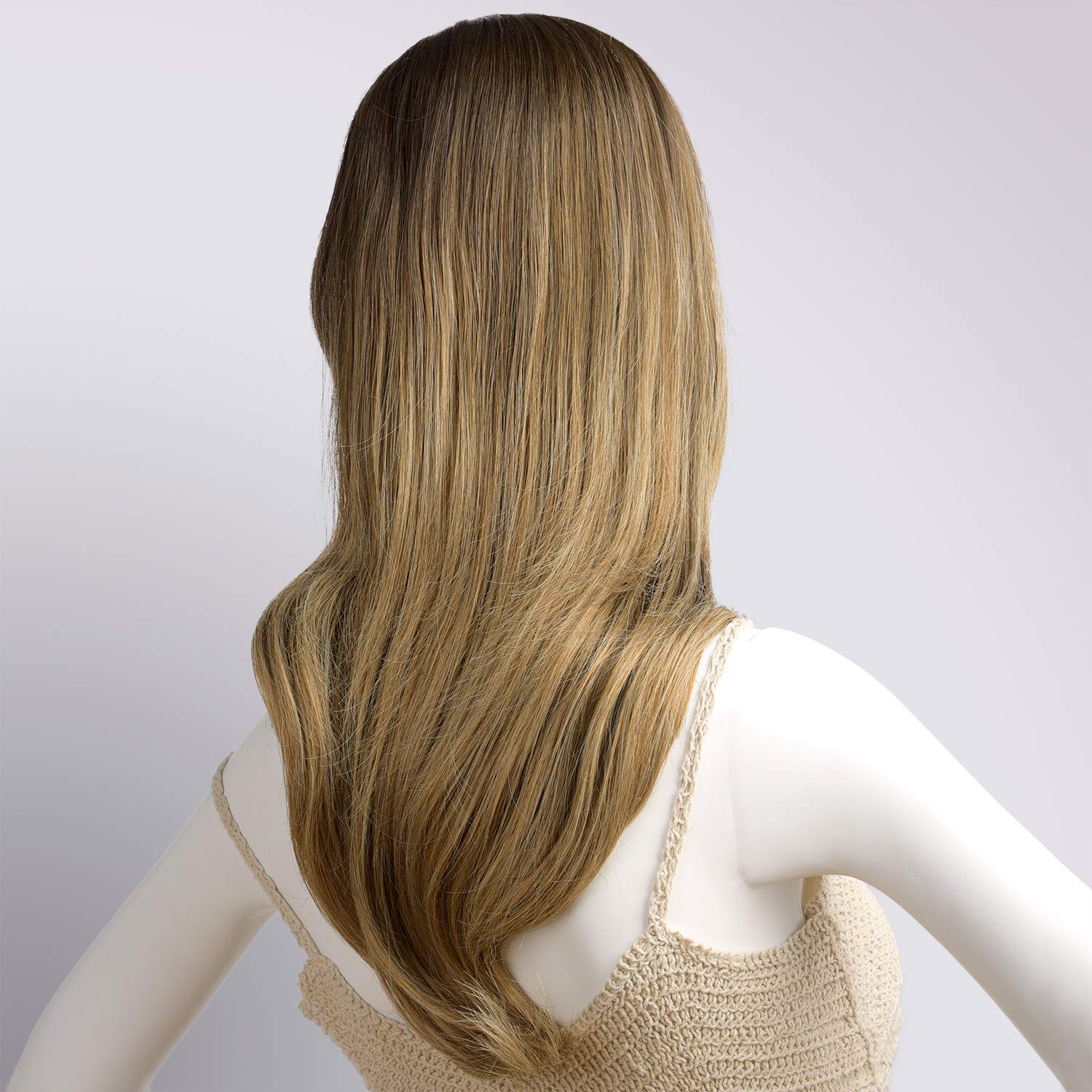 24 Long Wavy Clip In Half Head Tied Wig Japanese Synthetic Kanekalon Fibers Hair Extensions For Women 210G (9-7-2#)