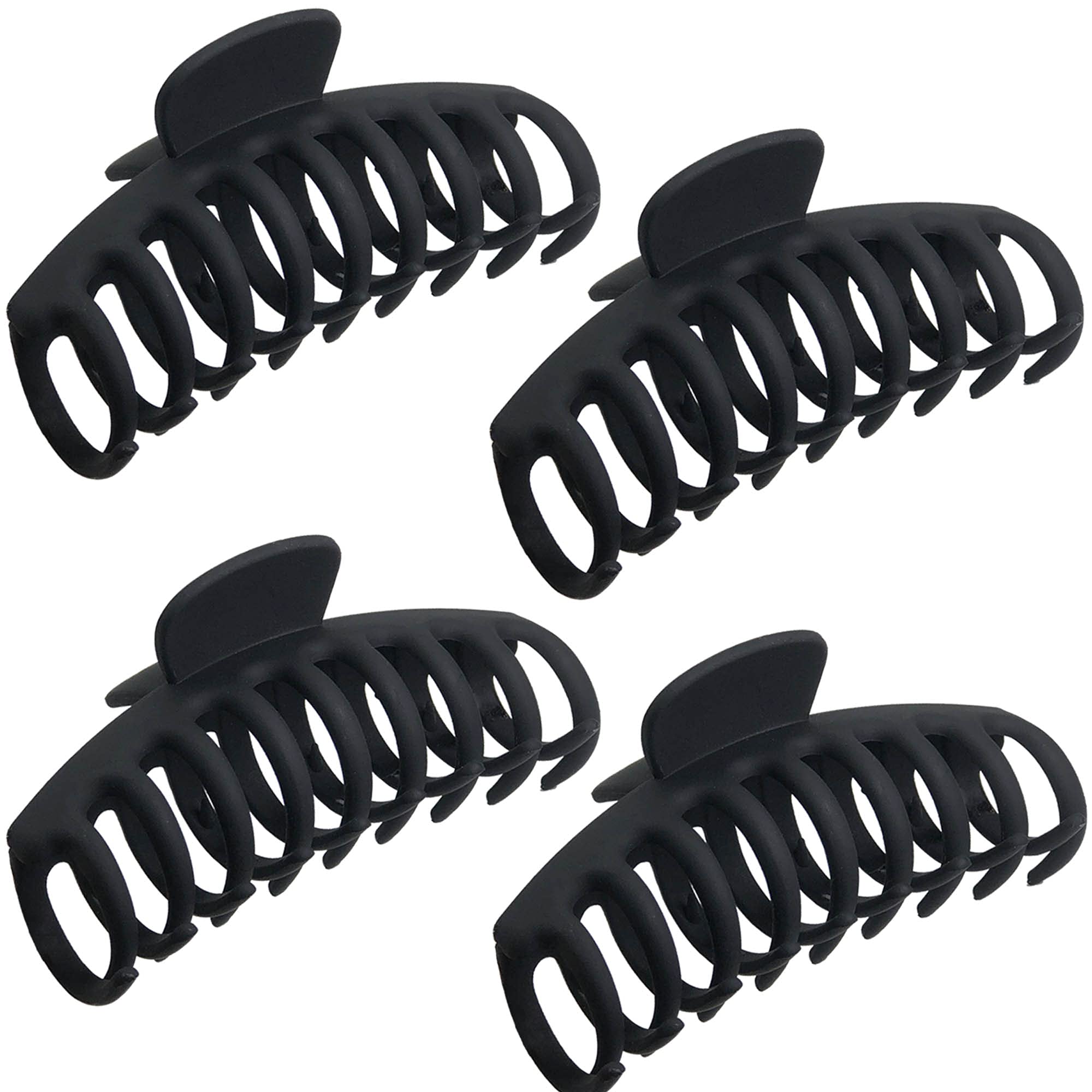 OWIIZI Large Hair Claw Clips for women, 4.3 '' Matte Jumbo Hair Clips Non-Slip Ponytail Barrette Strong Hold Claw Clips for girl