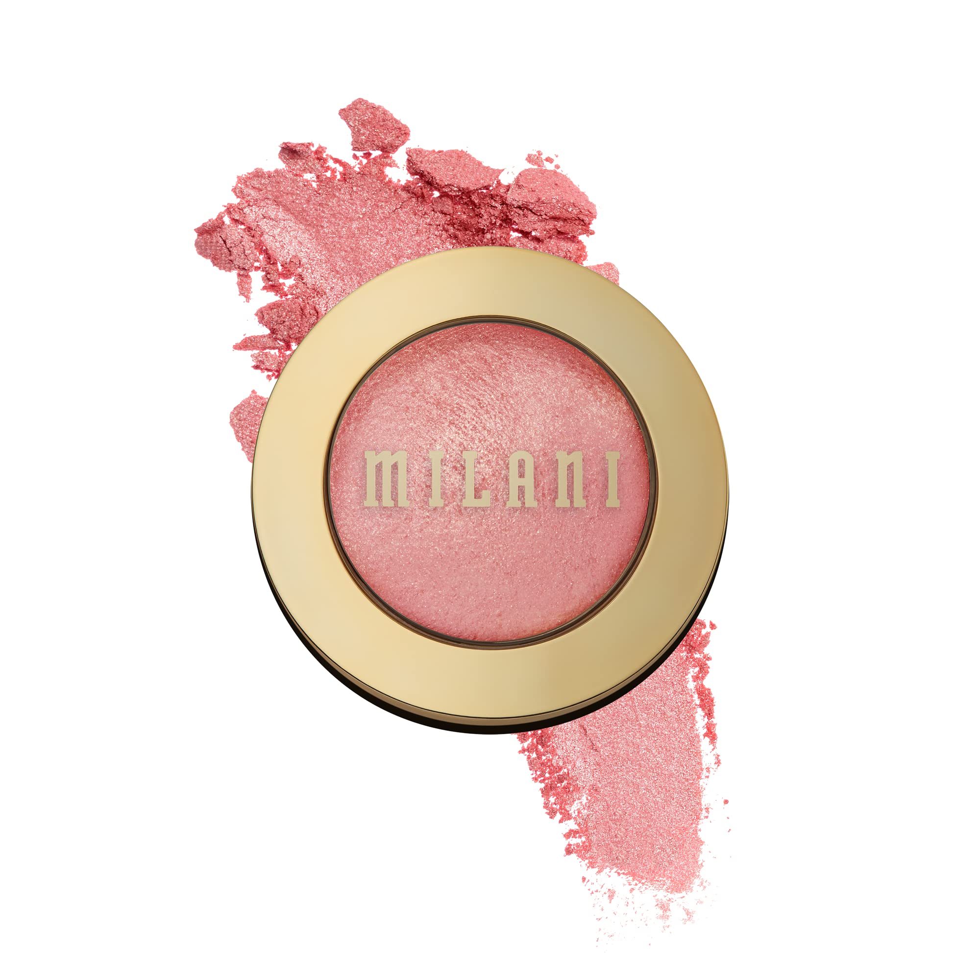 Milani Baked Blush - Dolce Pink (012 Ounce) Cruelty-Free Powder Blush - Shape, Contour & Highlight Face For A Shimmery Or Matte