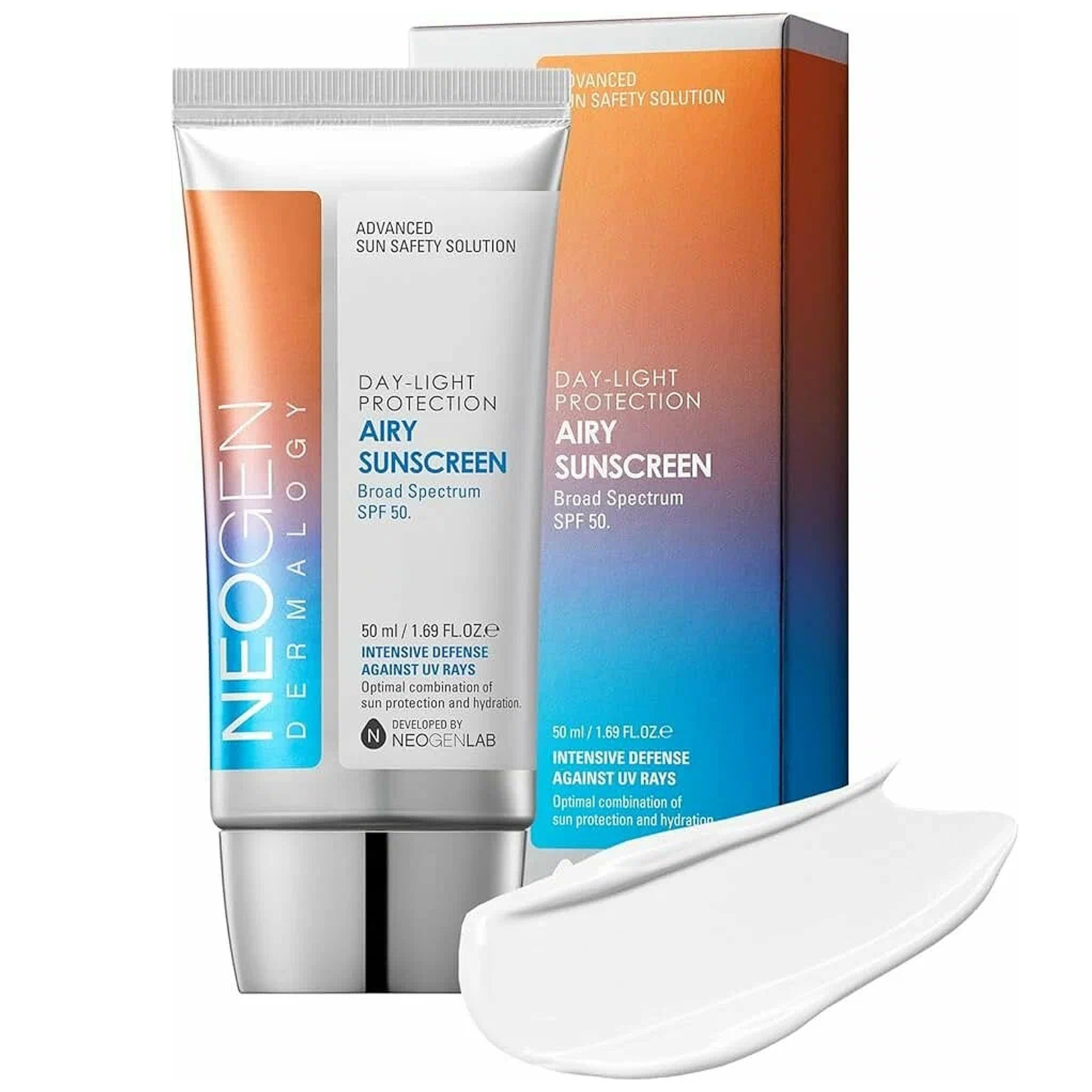 NEOGEN DayLight Airy Sunscreen SPF 50, Korean No White Cast, 1.69 Fl Oz