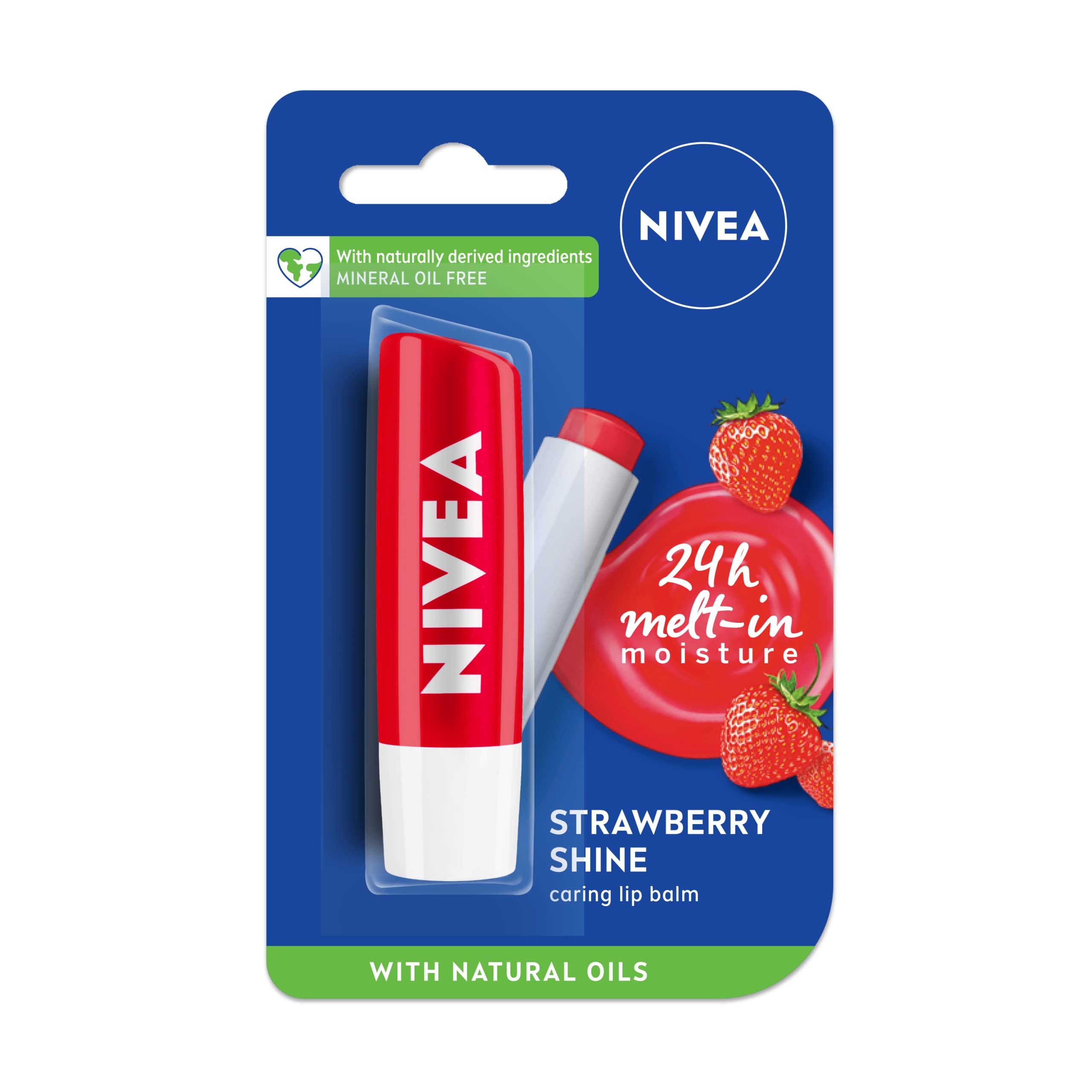 Nivea Lip Care Fruity Shine Strawberry, 4.8G