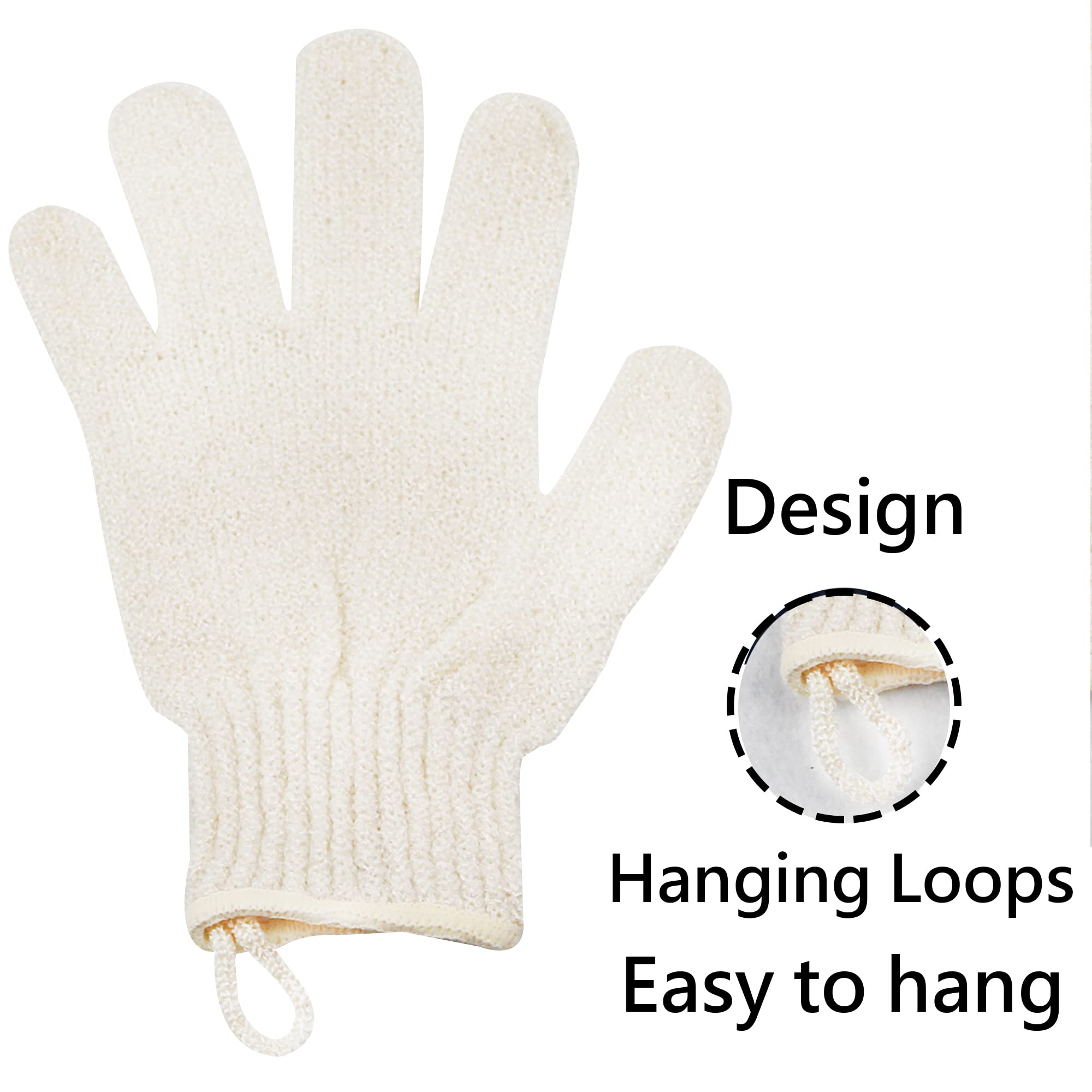 Exfoliating Glove - Body Scrub For Smooth And Soft Skin - Body Exfoliator For Ingrown Hair Dead Skin Remover And Itchy And Flaky