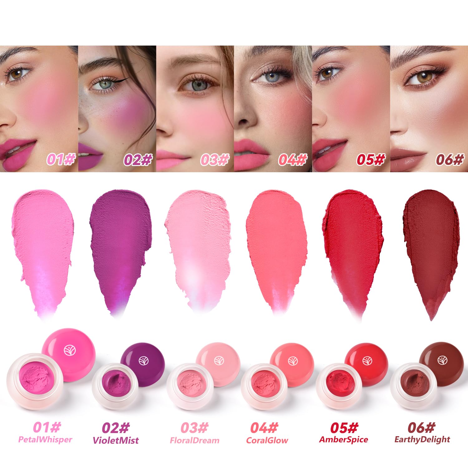 Young Vision Lip & Cheek Pudding Pot - Multi-Use Soft Matte Cream Blush, Buildable Lightweight Formula Lips And Cheeks Tint, 5G/