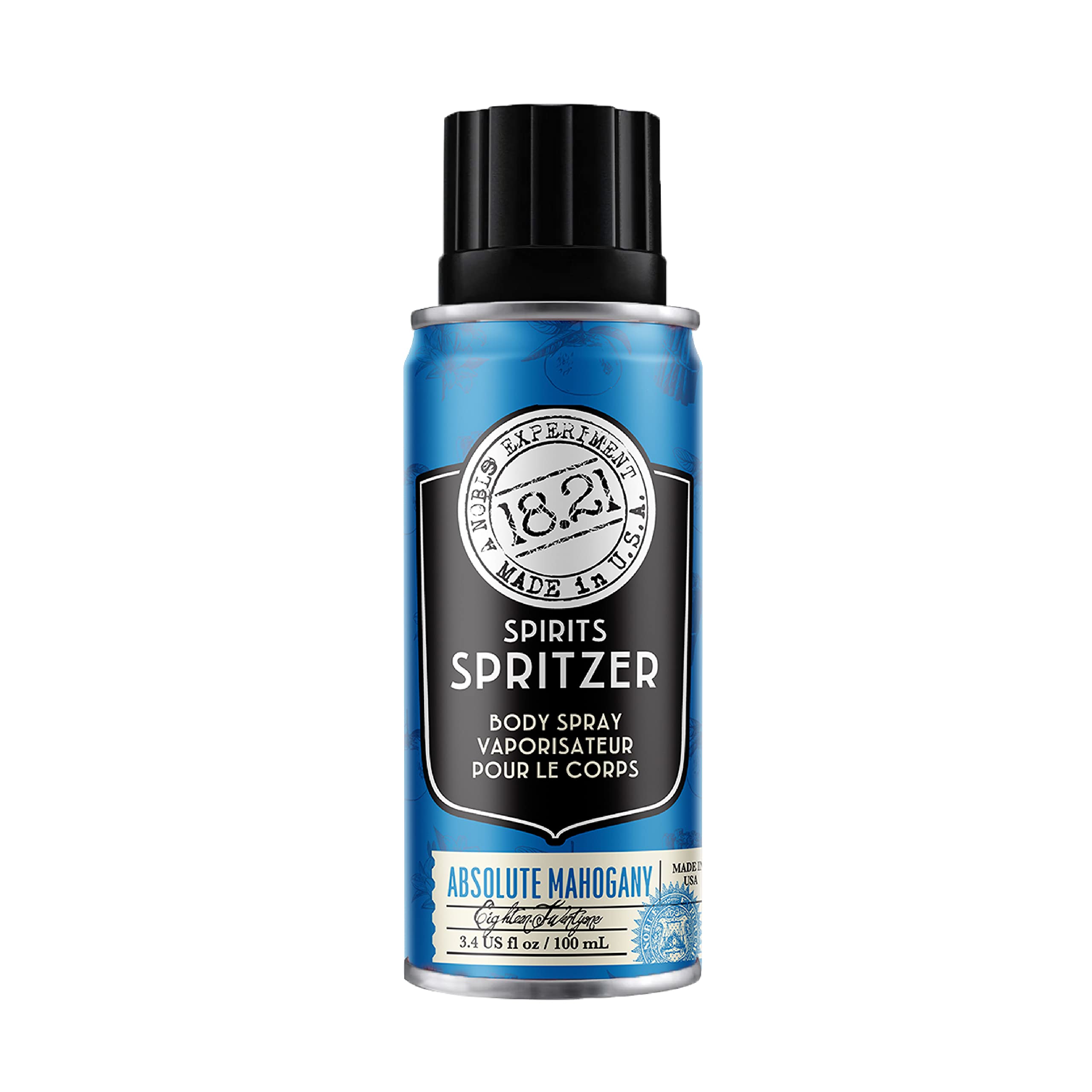 18.21 Man Made Mens Spirits Spritzer Absolute Mahogany, 3.4 Oz. - Long-Lasting All Over Body Spray With Masculine Aromatics - Gi