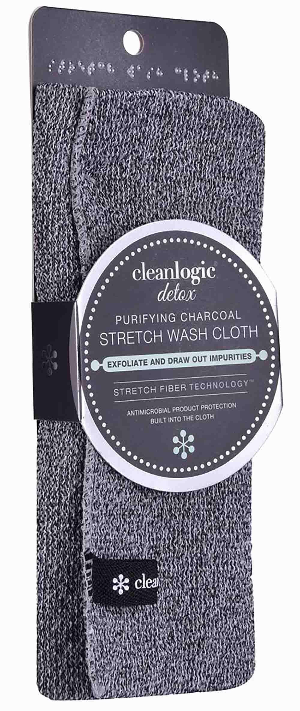 Clean Logic Detox Charcoal Purifying Stretch Wash Cloth, 1 Count