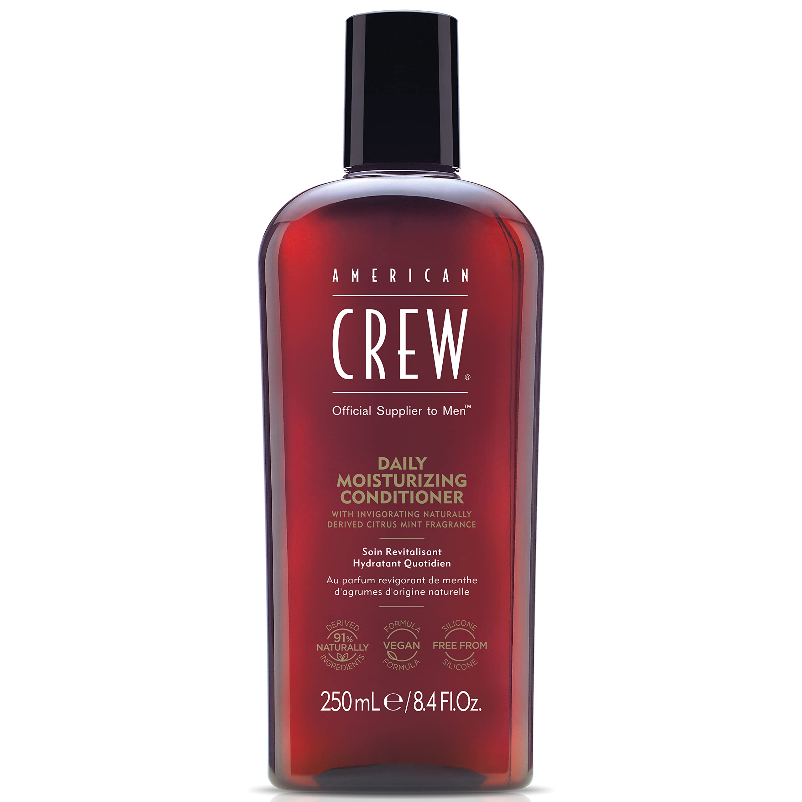 Mens conditioner by American crew, Daily Moisturizing conditioner, Naturally Derived, Vegan Formula, citrus Mint, 845 Fl Oz
