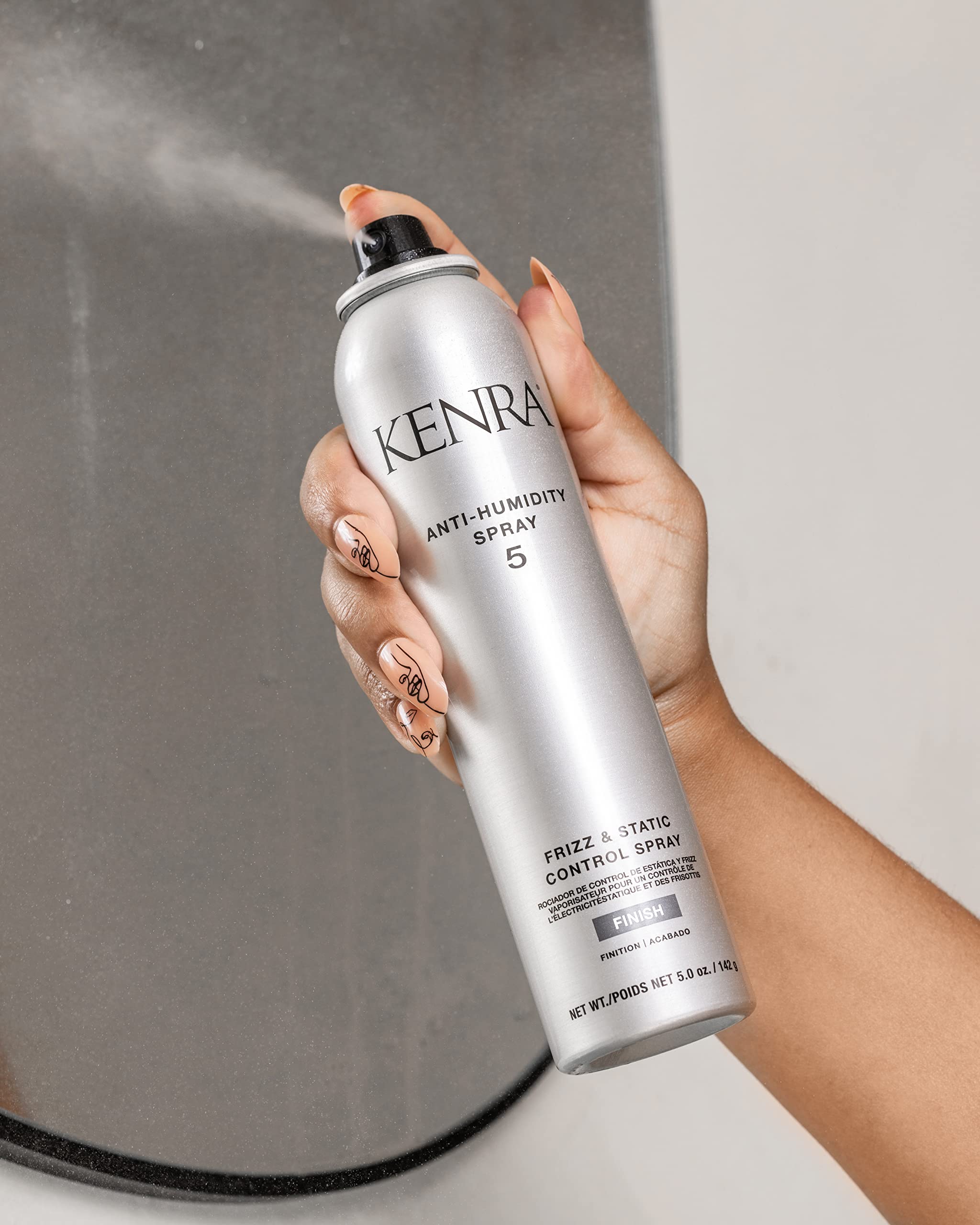 Kenra Anti-Humidity Spray 5 | Frizz & Static Control Spray |72-Hour Humidity Resistance & Protection | Lightweight, Low Hold For